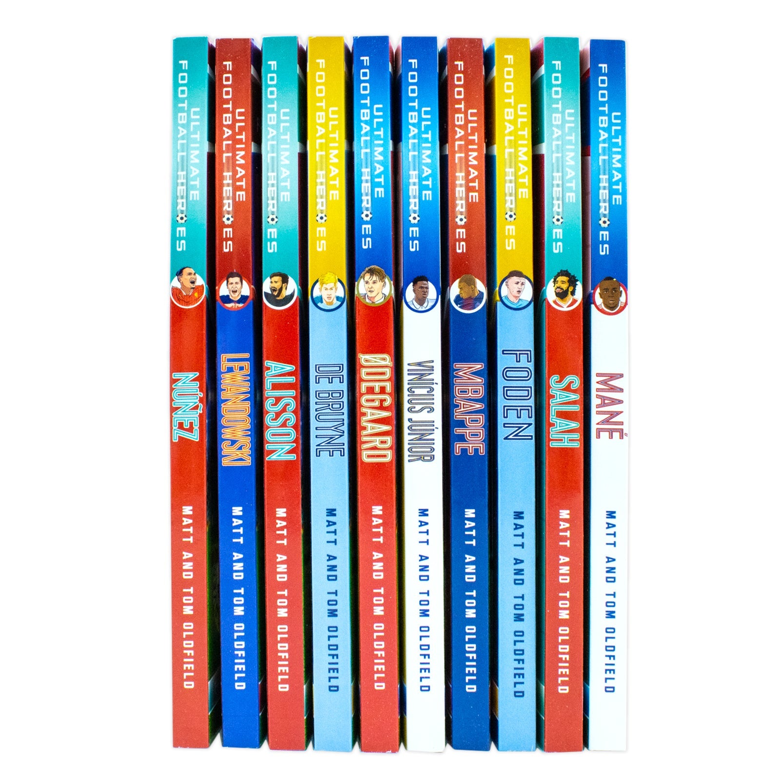 The Ultimate Football Heroes Book Set Series 2: 10 Iconic Player Stories (Suarez, Salah, Mbappé, Mane, Kante, Alisson& More!