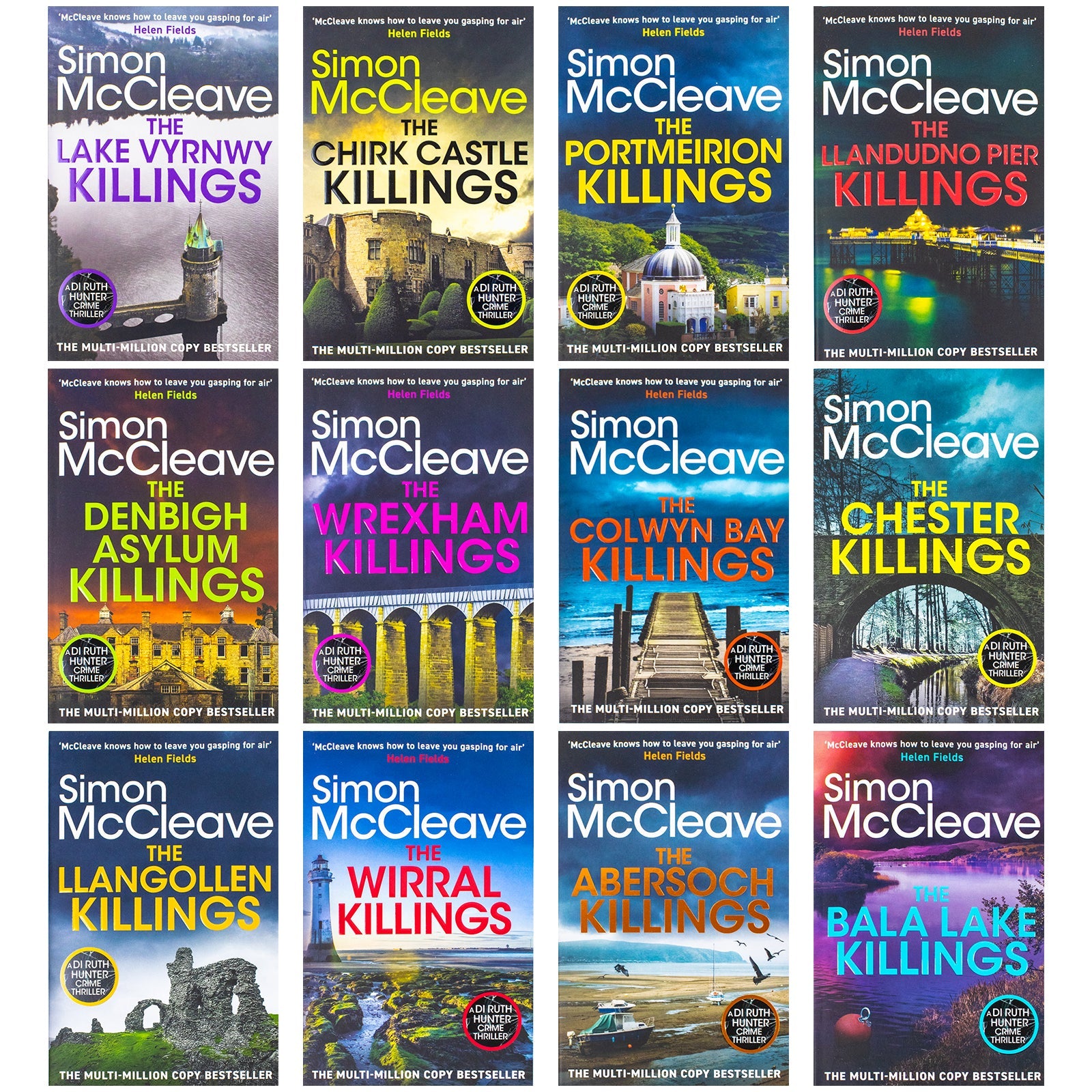 DI Ruth Hunter Series 1-12 Books Collection Set By Simon McCleave