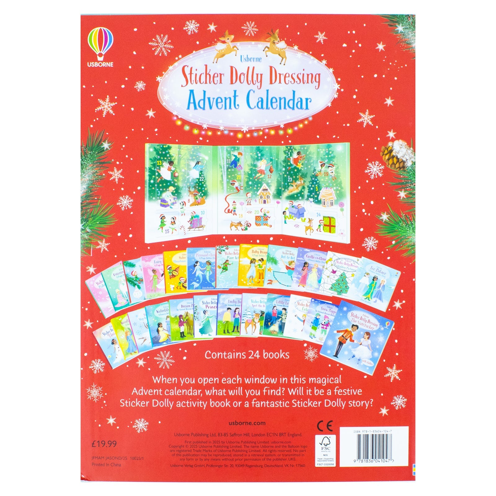 Sticker Dolly Dressing Advent Calendar – 24 Days of Festive Fun