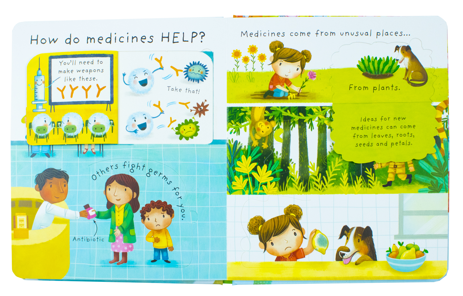 Usborne Lift the Flap Very First Questions & Answers 4 Book Set (What is Poo? What are Germs? What are Stars? Why Do I Have to Go to Bed?)