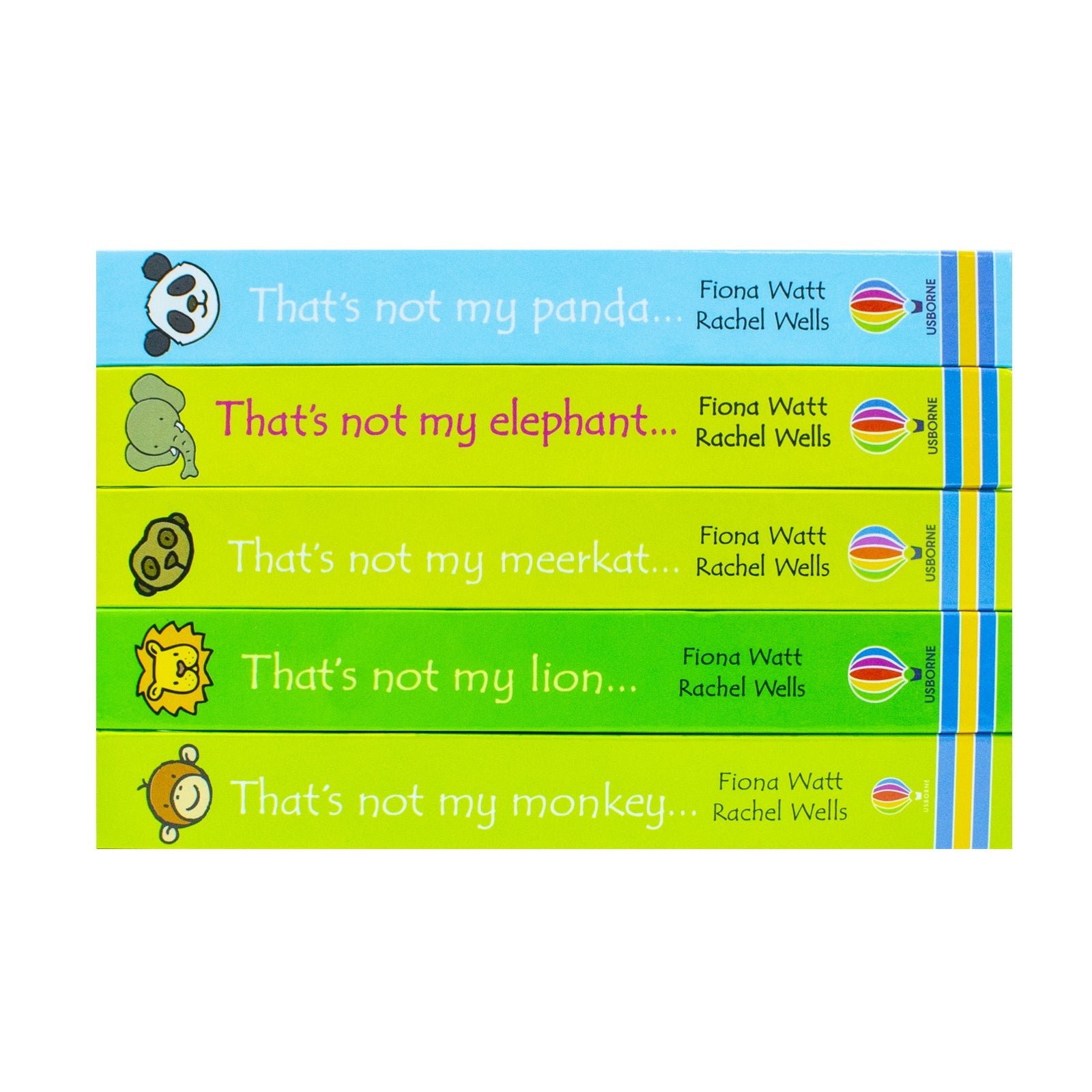 Usborne Touchy-Feely That's Not My Zoo Collection Set 3: Panda and Friends 5 Books Collection Set by Fiona Watt - Interactive Sensory Books for Toddlers