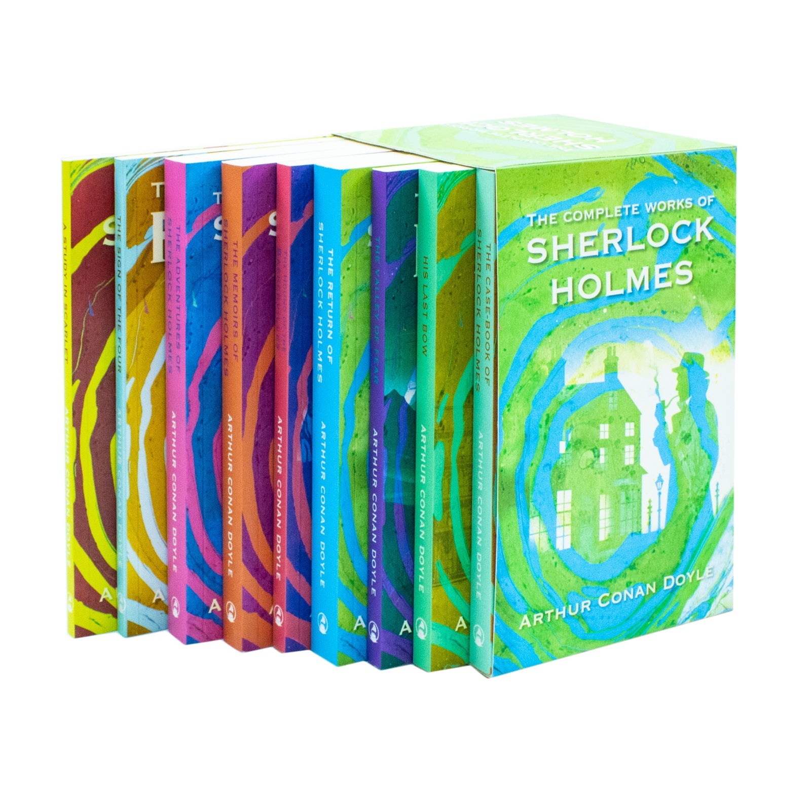 The Complete Work of Sherlock Holmes 9 Books Set Collection by Arthur Conan Doyle