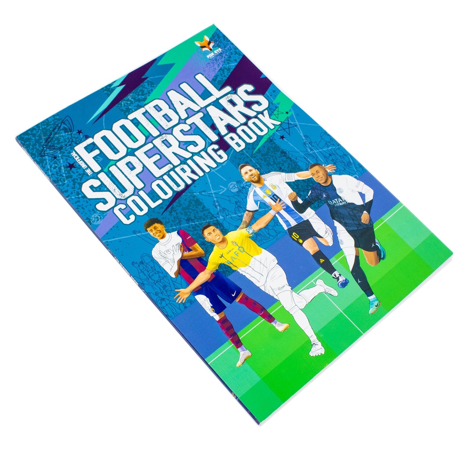 Football Superstars Colouring Book Featuring Ronaldo, Messi, Mbappe, Lamine Yamal, Declan Rice & Many More (Paperback)