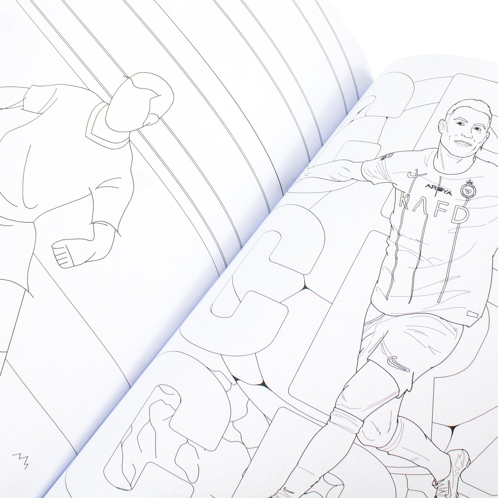 Football Superstars Colouring Book Featuring Ronaldo, Messi, Mbappe, Lamine Yamal, Declan Rice & Many More (Paperback)
