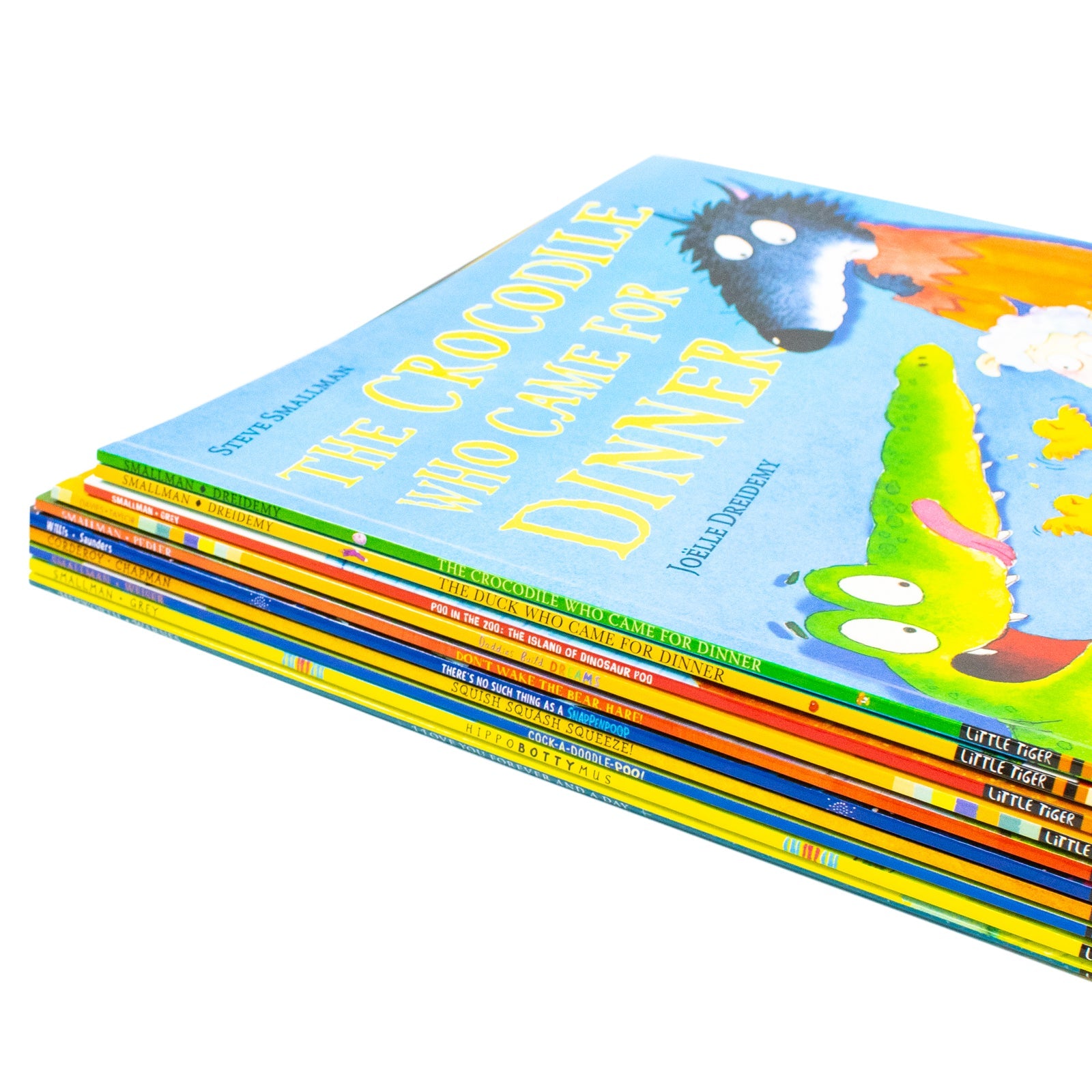 Animal Stories 10 Picture Books Collection Set (Squish Squash Squished, Cock-a-Doodle-Poo!, Hippobottymus, I Love You Forever and a Day and More)