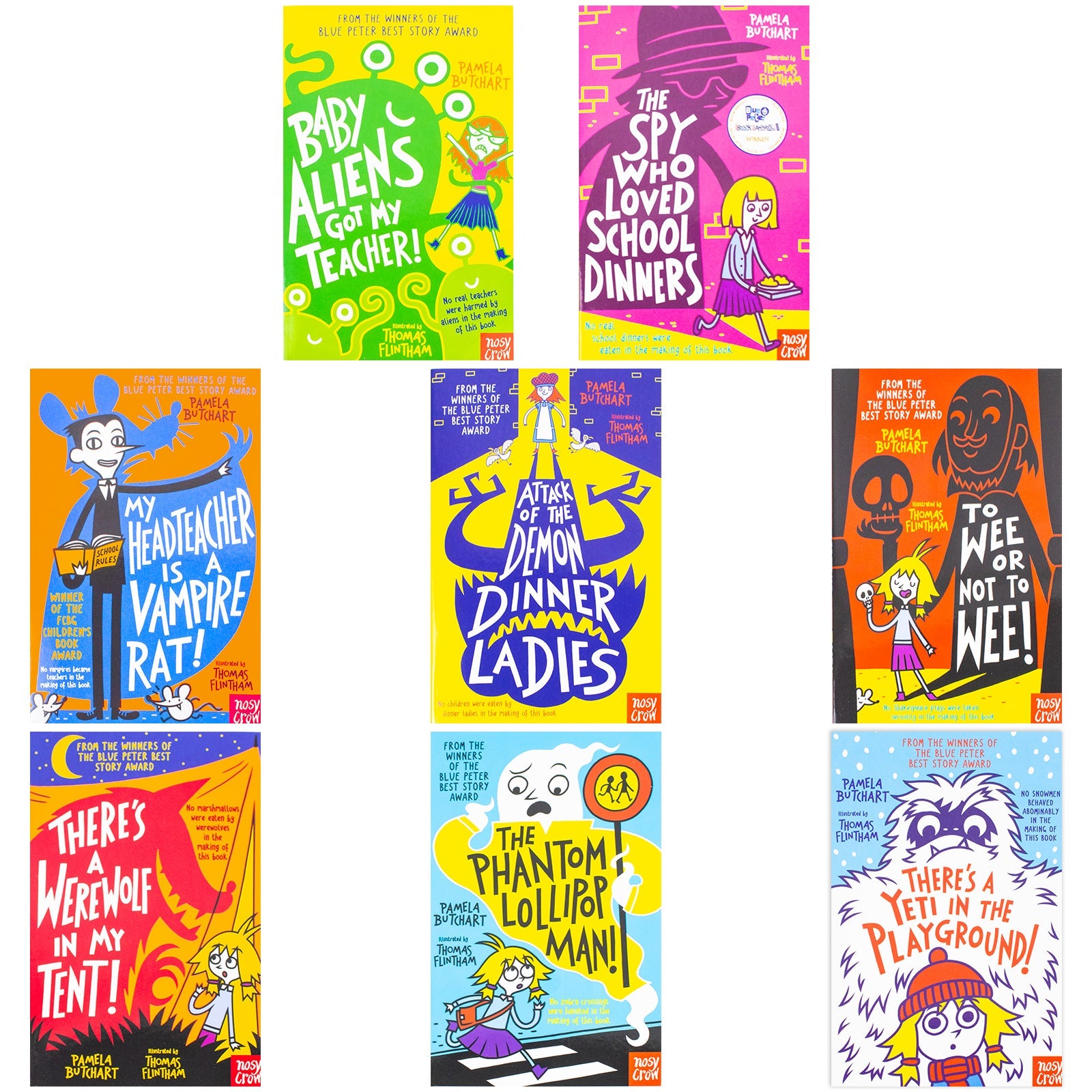 Baby Aliens Series Collection (Izzy and Friends, Book 1-8) By Pamela Butchart illustrated 8 Books Collection Set (Paperback)