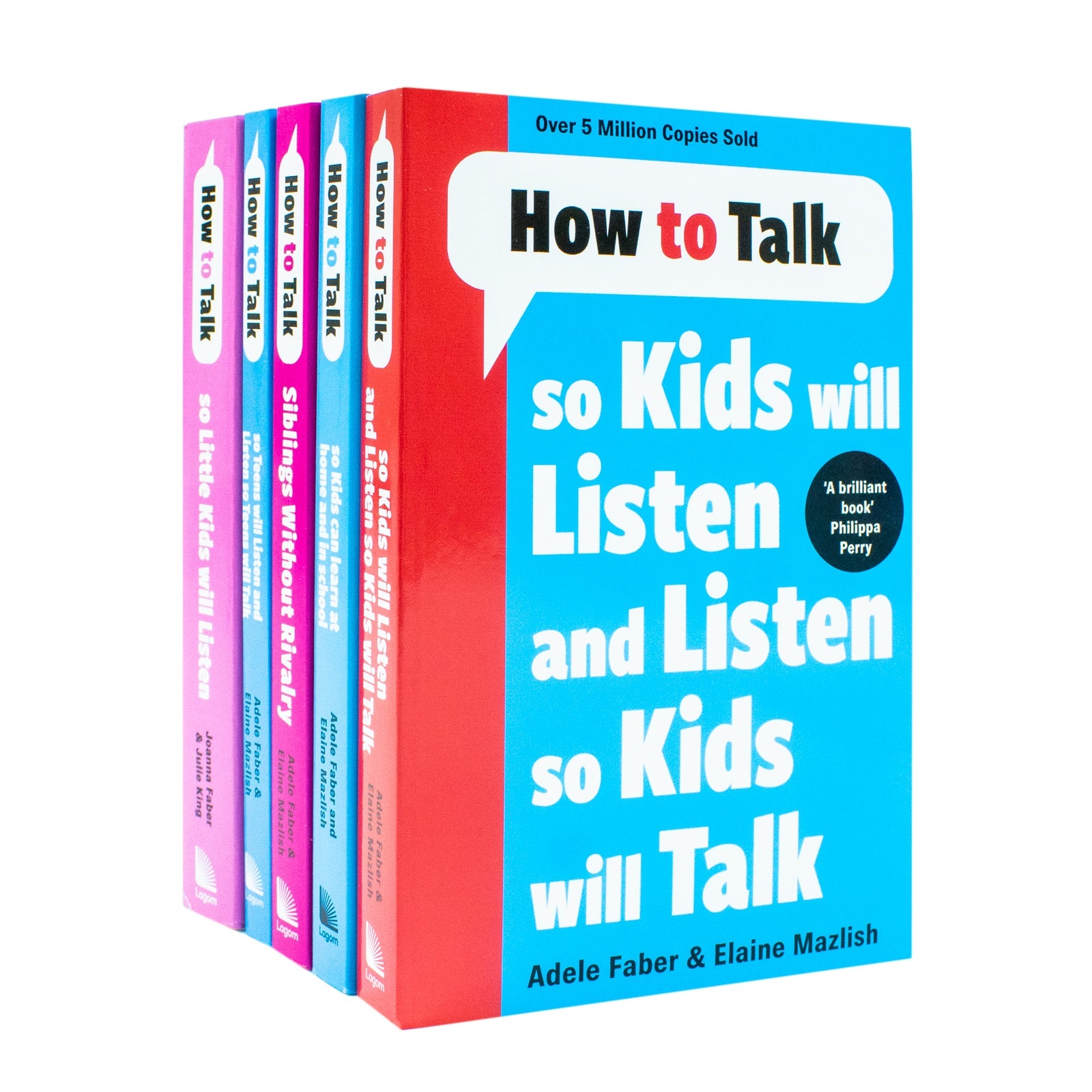 How to Talk So Kids and Teens Will Listen Collection Adele Faber 5 Books Set