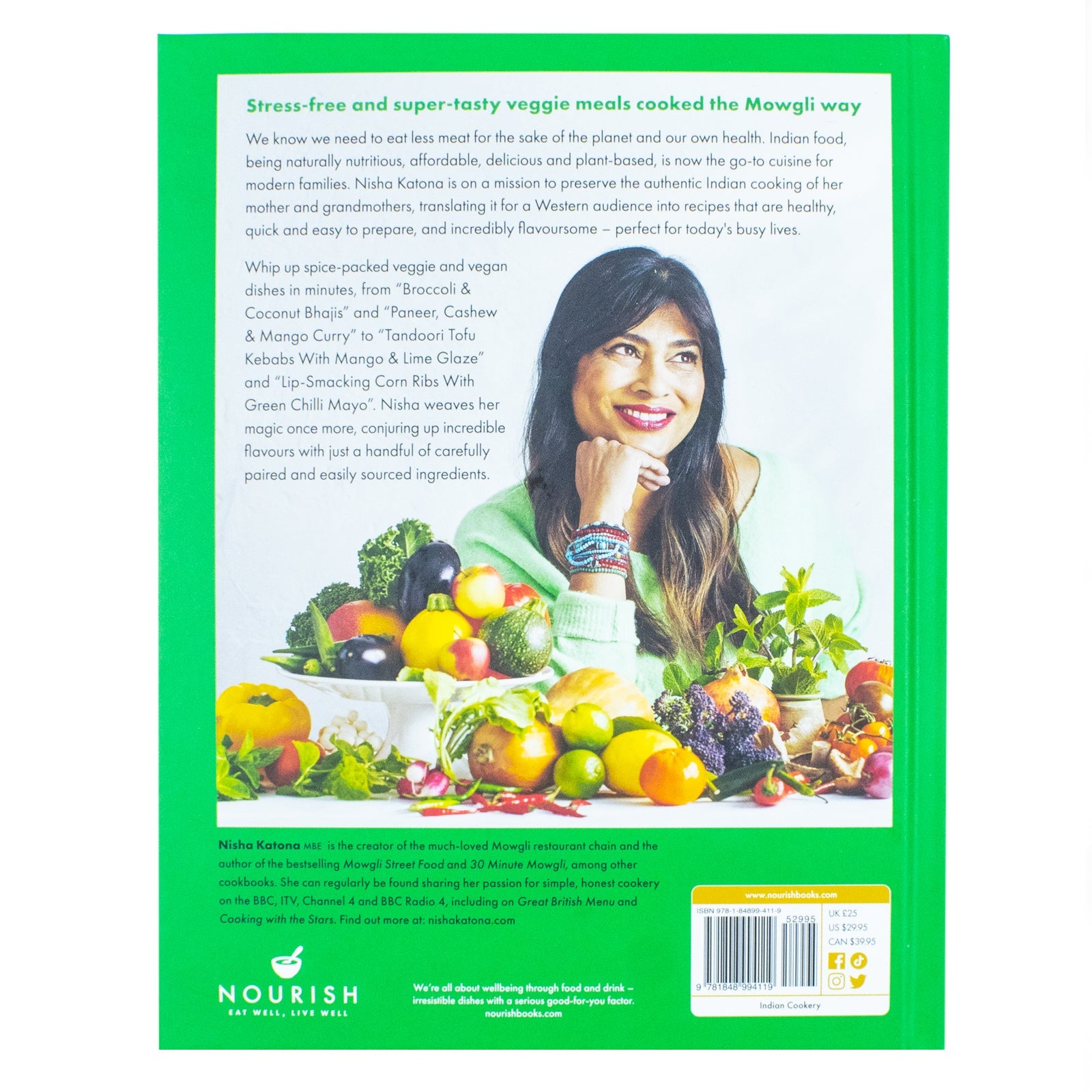Meat-Free Mowgli by Nisha Katona | Vegetarian Indian Cookbook with Simple, Healthy Plant-Based Recipes & Traditional Flavours for Easy Meals