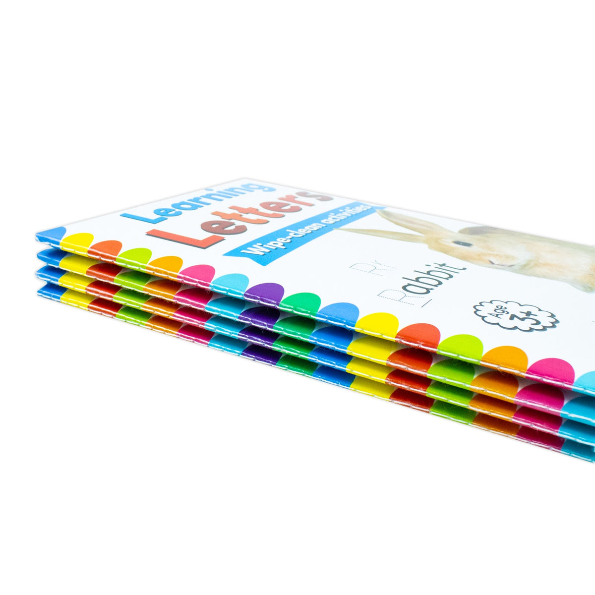 ABC Let's Learn Letters Wipe Clean Early Learning Activity 4 Book Set Inc Pen
