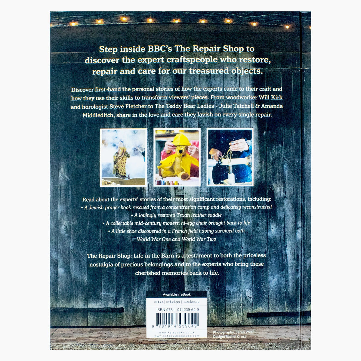 The Repair Shop, Life In The Barn, Discover Craft and Restoration By Elizabeth Wilhide & Jayne Dowle, Non Fiction, Hardback