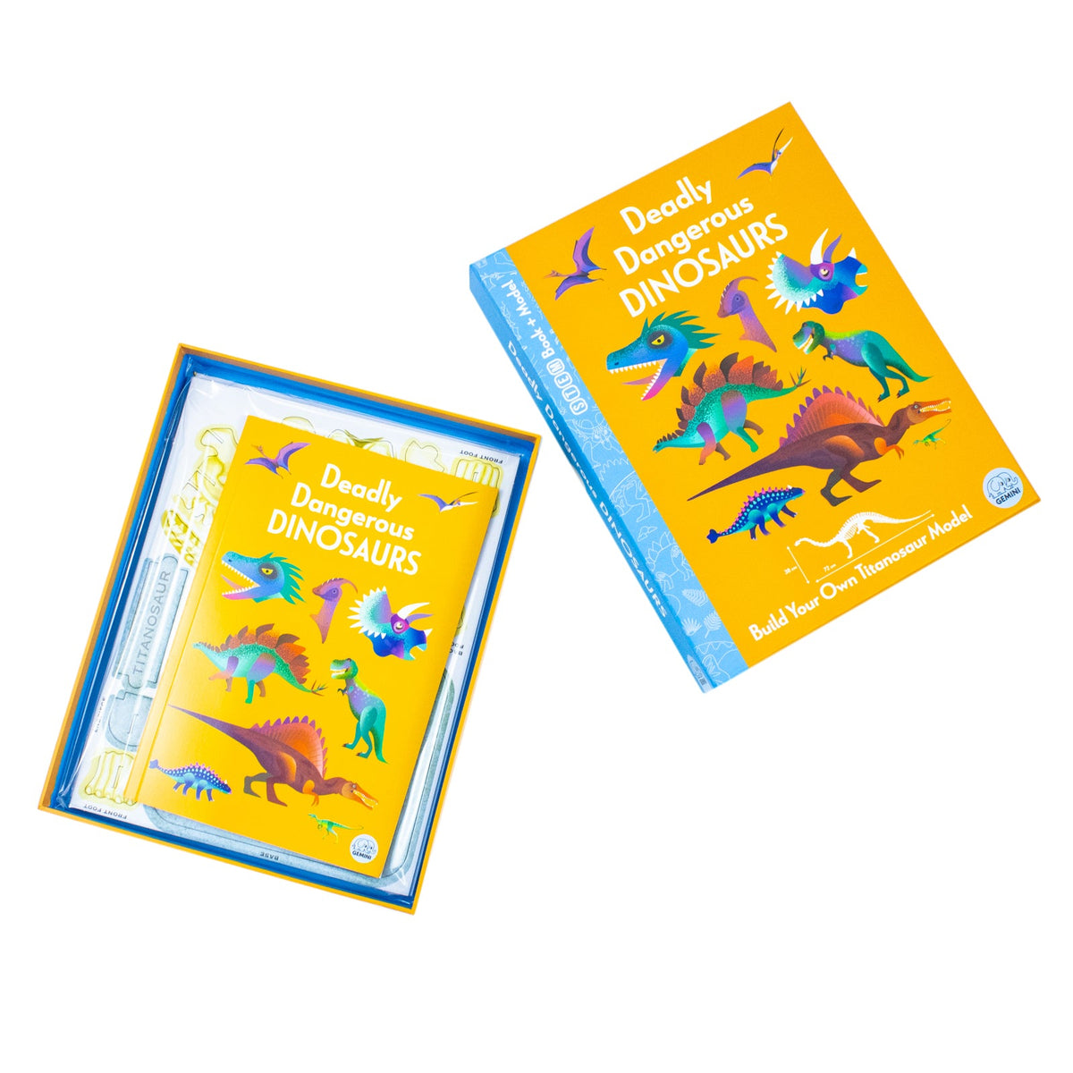 Deadly Dangerous Dinosaurs (Ignite STEM Book + Model Kit) Board Book By Kit Elliot