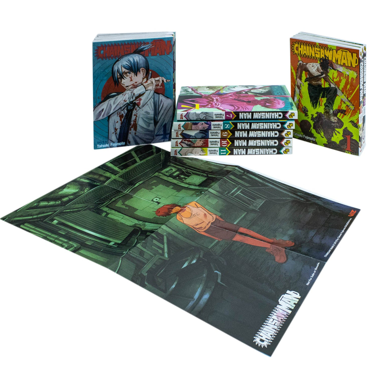Chainsaw Man by Tatsuki Fujimoto: Volumes 1-11 Book Box Set– Action, Dark Fiction & Thrilling Manga Series with Stunning Illustrations for US Readers!