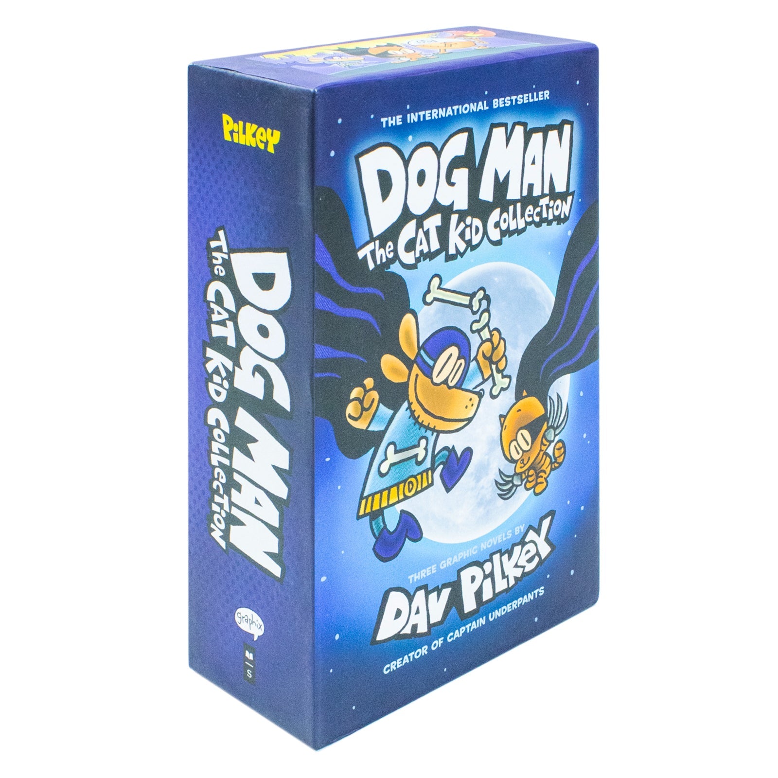 Dog Man & Cat Kid Collection Box Set (Books 4–6) by Dav Pilkey – Children's Comics Full of Adventure, Humor & Reading Fun for Kids Age 7+