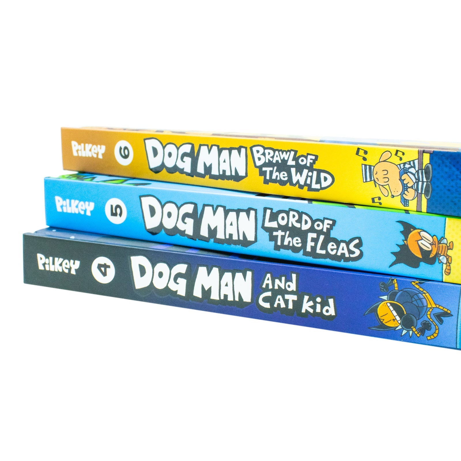 Dog Man and Cat Kid Collection: 3-Book Hardback Box Set (Books 4-6) by Dav Pilkey – Essential Adventure Reads for Children Age 7 and Up