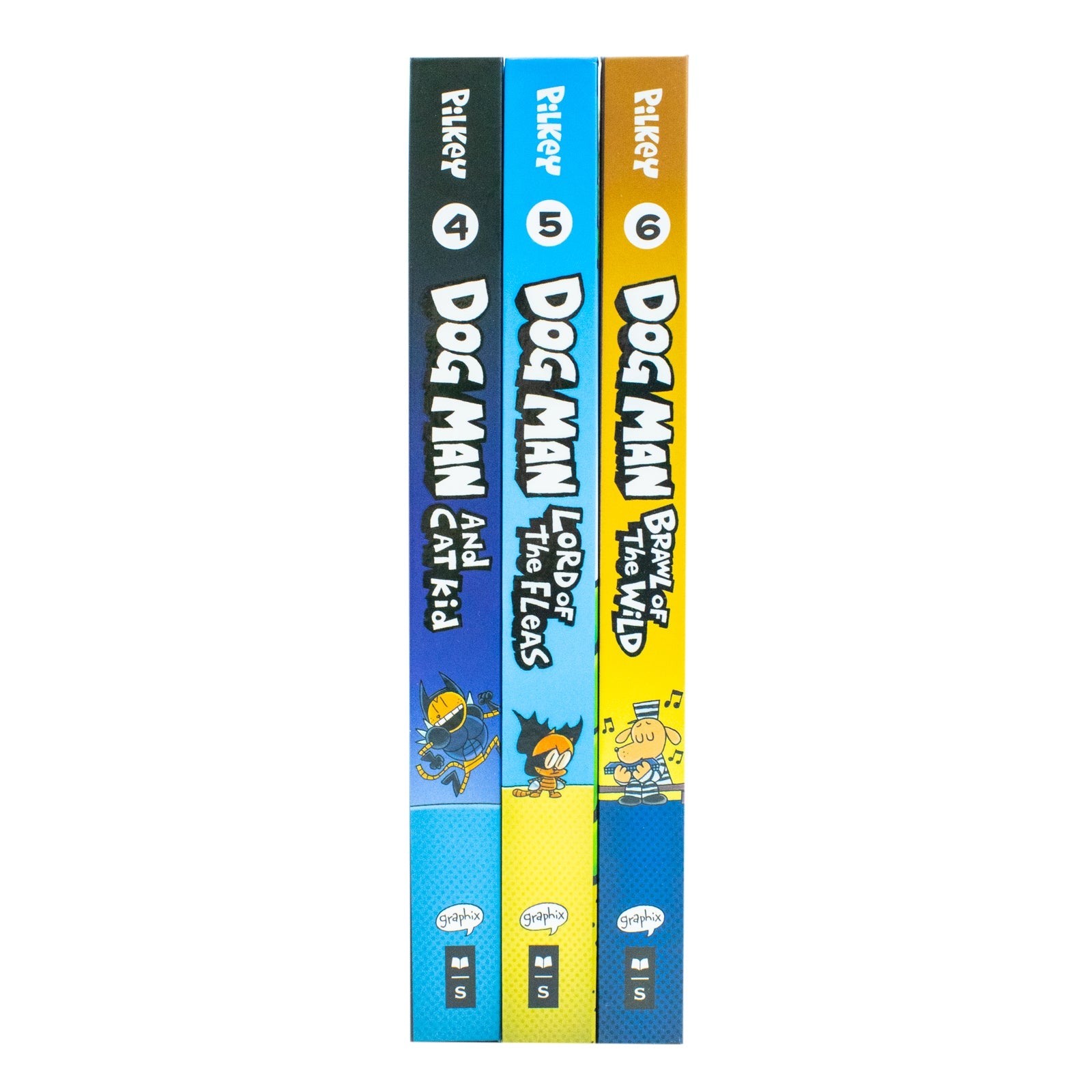 Dog Man and Cat Kid Collection: 3-Book Hardback Box Set (Books 4-6) by Dav Pilkey – Essential Adventure Reads for Children Age 7 and Up