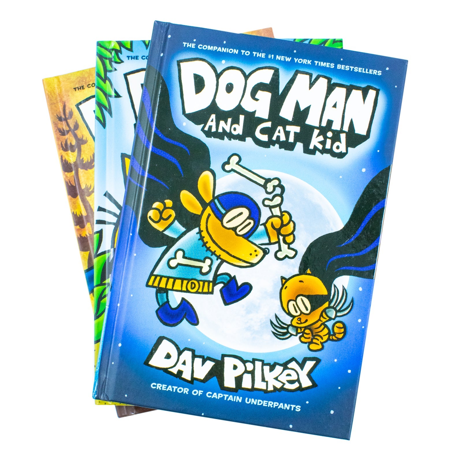 Dog Man and Cat Kid Collection: 3-Book Hardback Box Set (Books 4-6) by Dav Pilkey – Essential Adventure Reads for Children Age 7 and Up