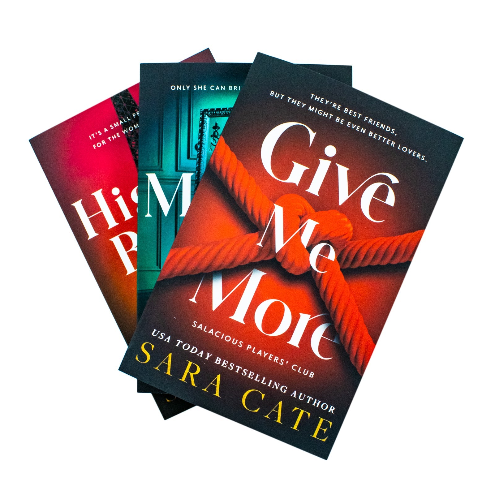 Salacious Players Club Series 3 Book Set by Sara Cate – Give Me More, Mercy, Highest Bidder – Adult Romance, Passion, Contemporary Fiction Collection