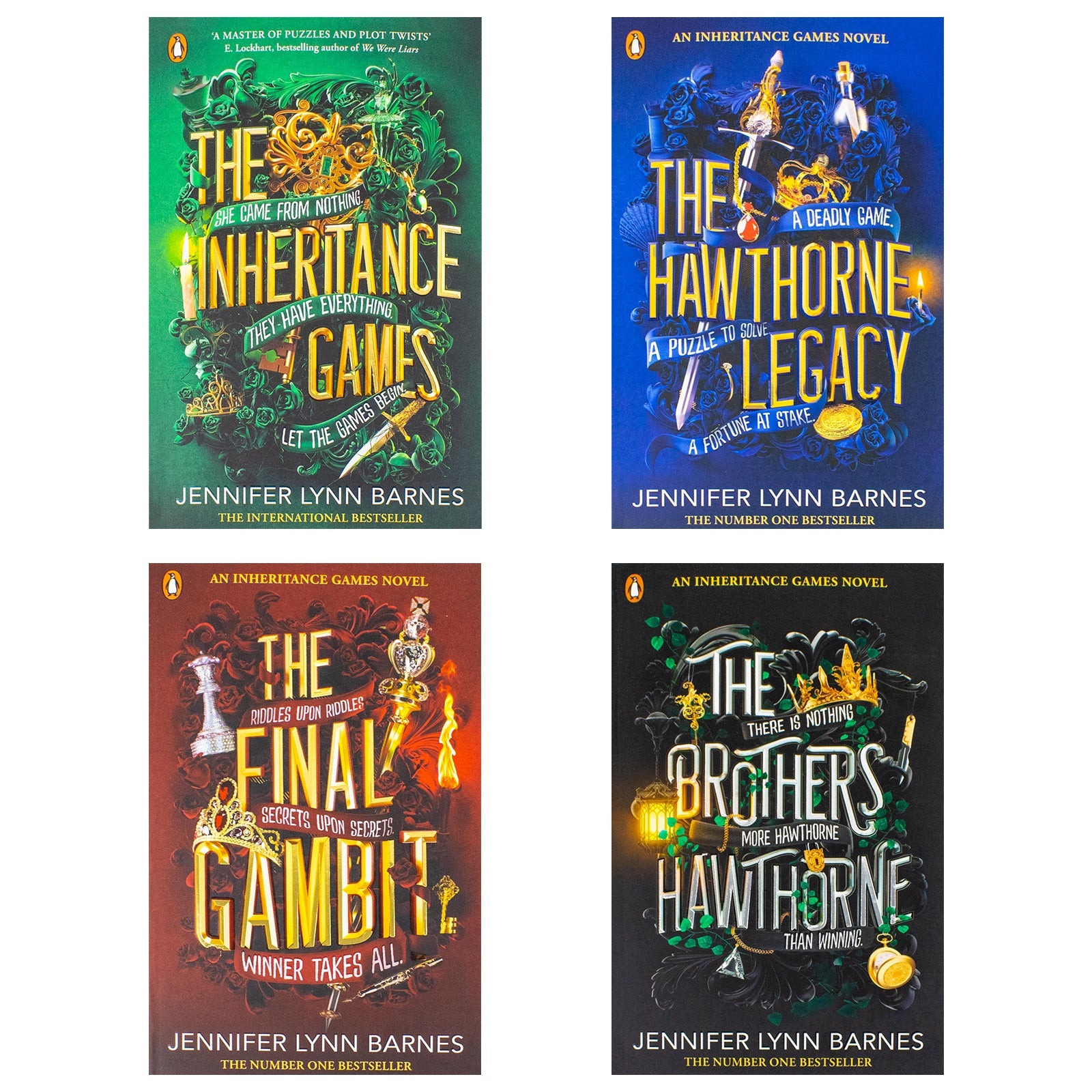 The Inheritance Games Series 4-Book Collection by Jennifer Lynn Barnes – Bestselling YA Mystery Thrillers | Suspenseful & Engaging Must-Read Fiction