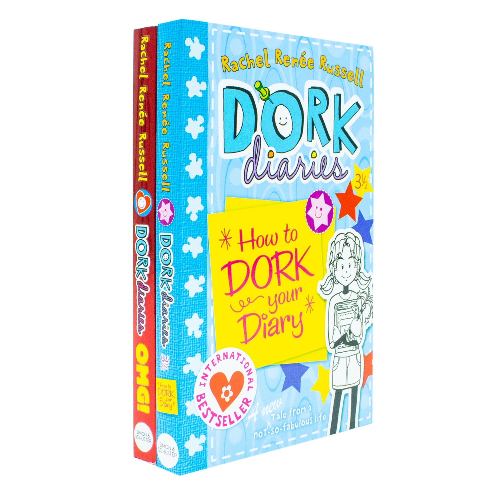 Dork Diaries 2 Books Collection Set by Rachel Renee Russell | Funny Diary Series for Young Readers - OMG All About Me & How to Dork Your Diary