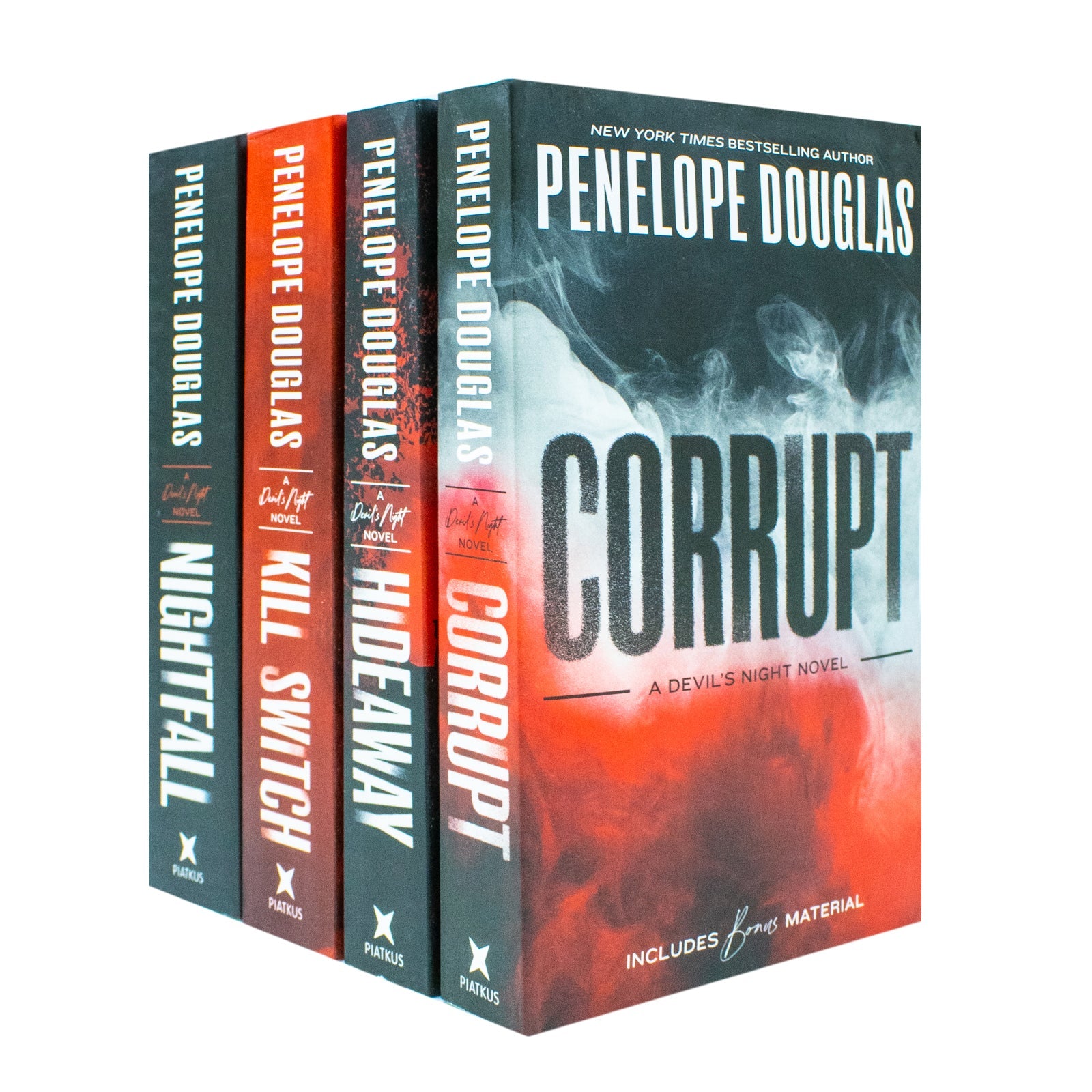 Devil's Night Series by Penelope Douglas– 4-Book Collection Set |Romantic Fiction, New Adult Suspense, Contemporary Love Stories, Bestselling Novels