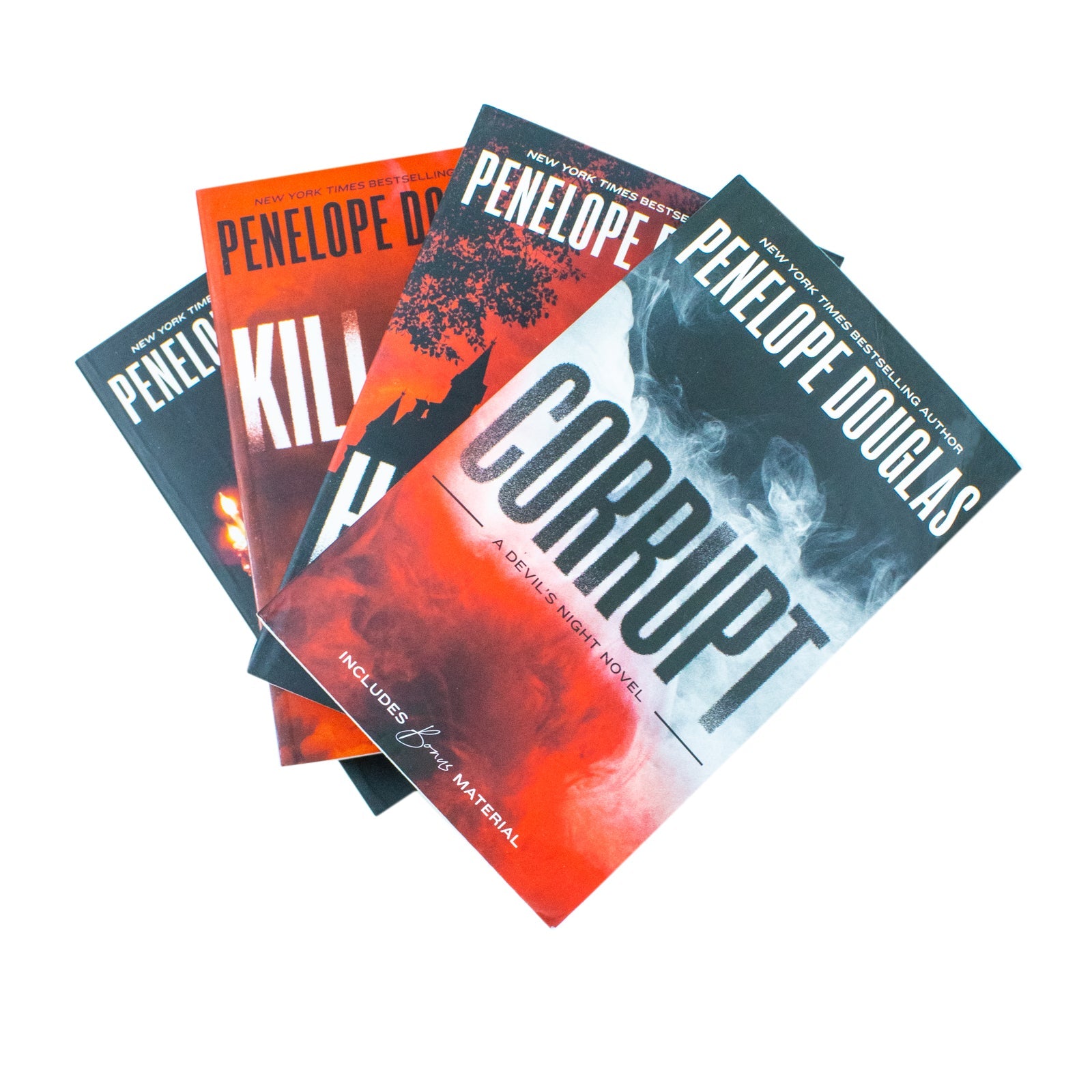 Devil's Night Series by Penelope Douglas– 4-Book Collection Set |Romantic Fiction, New Adult Suspense, Contemporary Love Stories, Bestselling Novels