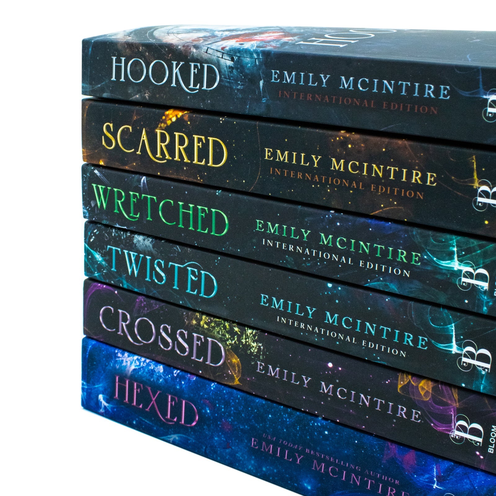 Never After Series by Emily McIntire – Complete 6-Book Collection Set (Hexed, Hooked, Scarred, Wretched, Twisted, Crossed) | Fantasy, Magic & Romance