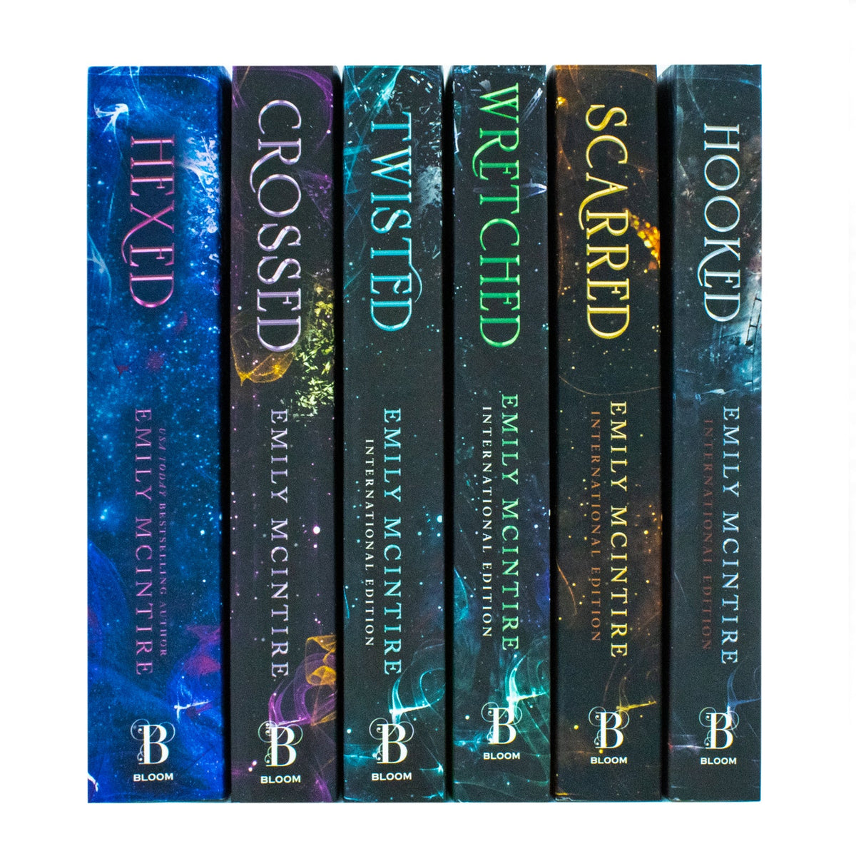Never After Series by Emily McIntire – Complete 6-Book Collection Set (Hexed, Hooked, Scarred, Wretched, Twisted, Crossed) | Fantasy, Magic & Romance