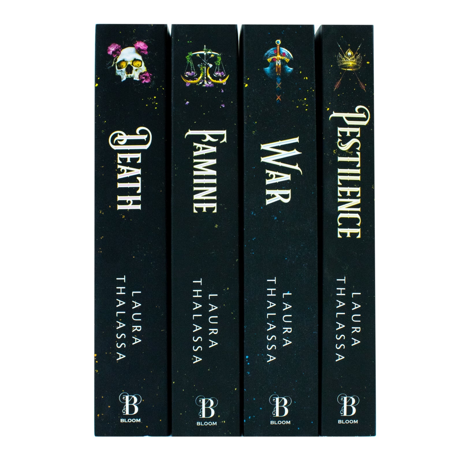 The Four Horsemen Series by Laura Thalassa – 4-Book Collection Set (Pestilence, War, Famine & Death)| Epic Fantasy, Bestselling YA Fiction & Adventure