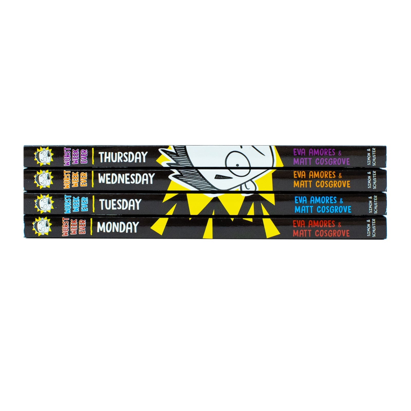 Worst Week Ever! Series 4 Books Collection Set By Eva Amores & Mat Gosgrove (Worst Week Ever! Monday, Worst Week Ever! Tuesday, Worst Week Ever! Wednesday,Worst Week Ever! Thursday)