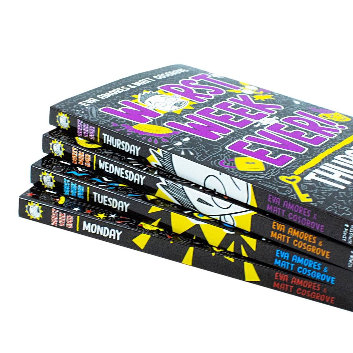 Worst Week Ever! Series 4 Books Collection Set By Eva Amores & Mat Gosgrove (Worst Week Ever! Monday, Worst Week Ever! Tuesday, Worst Week Ever! Wednesday,Worst Week Ever! Thursday)
