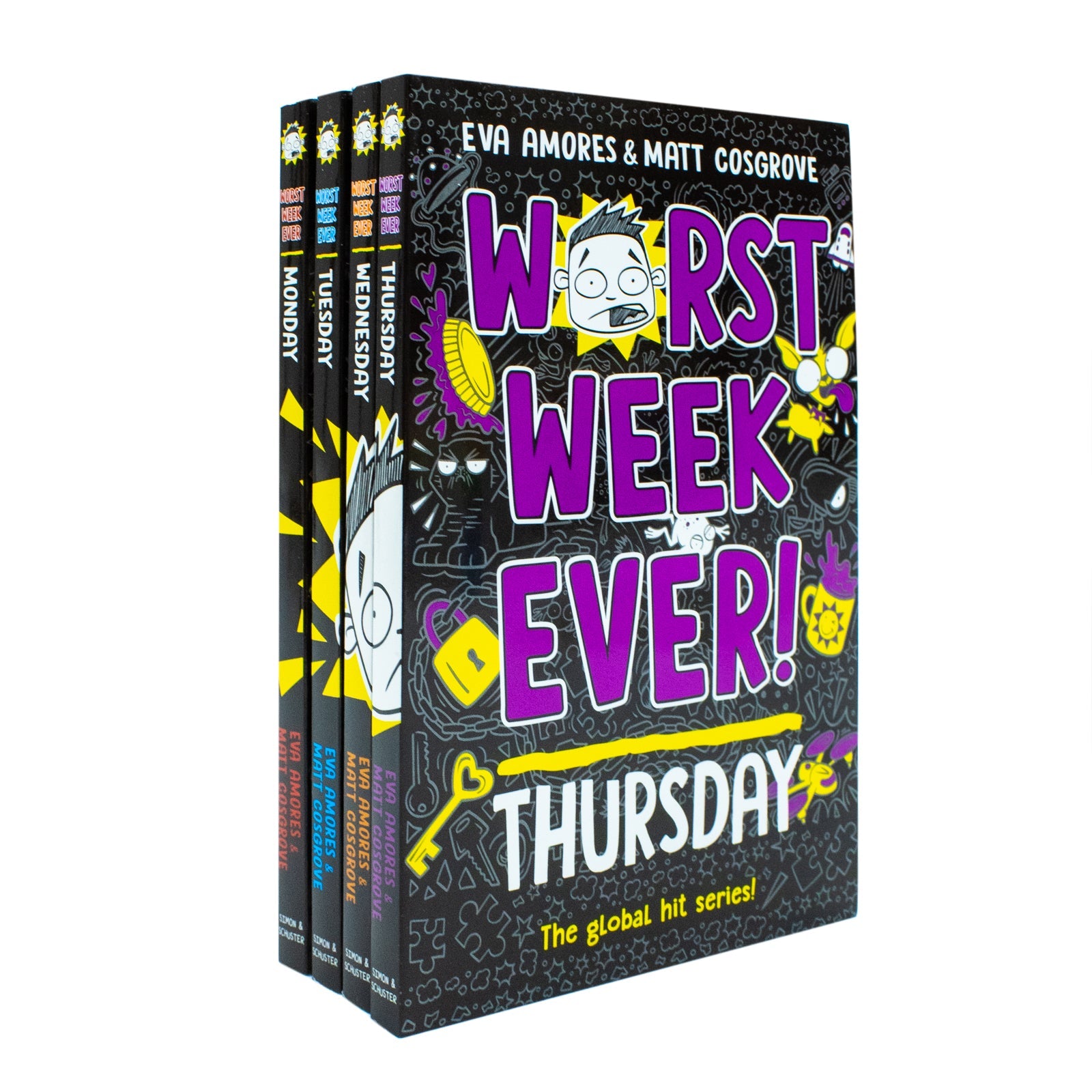 Worst Week Ever! Series 4 Books Collection Set By Eva Amores & Mat Gosgrove (Worst Week Ever! Monday, Worst Week Ever! Tuesday, Worst Week Ever! Wednesday,Worst Week Ever! Thursday)