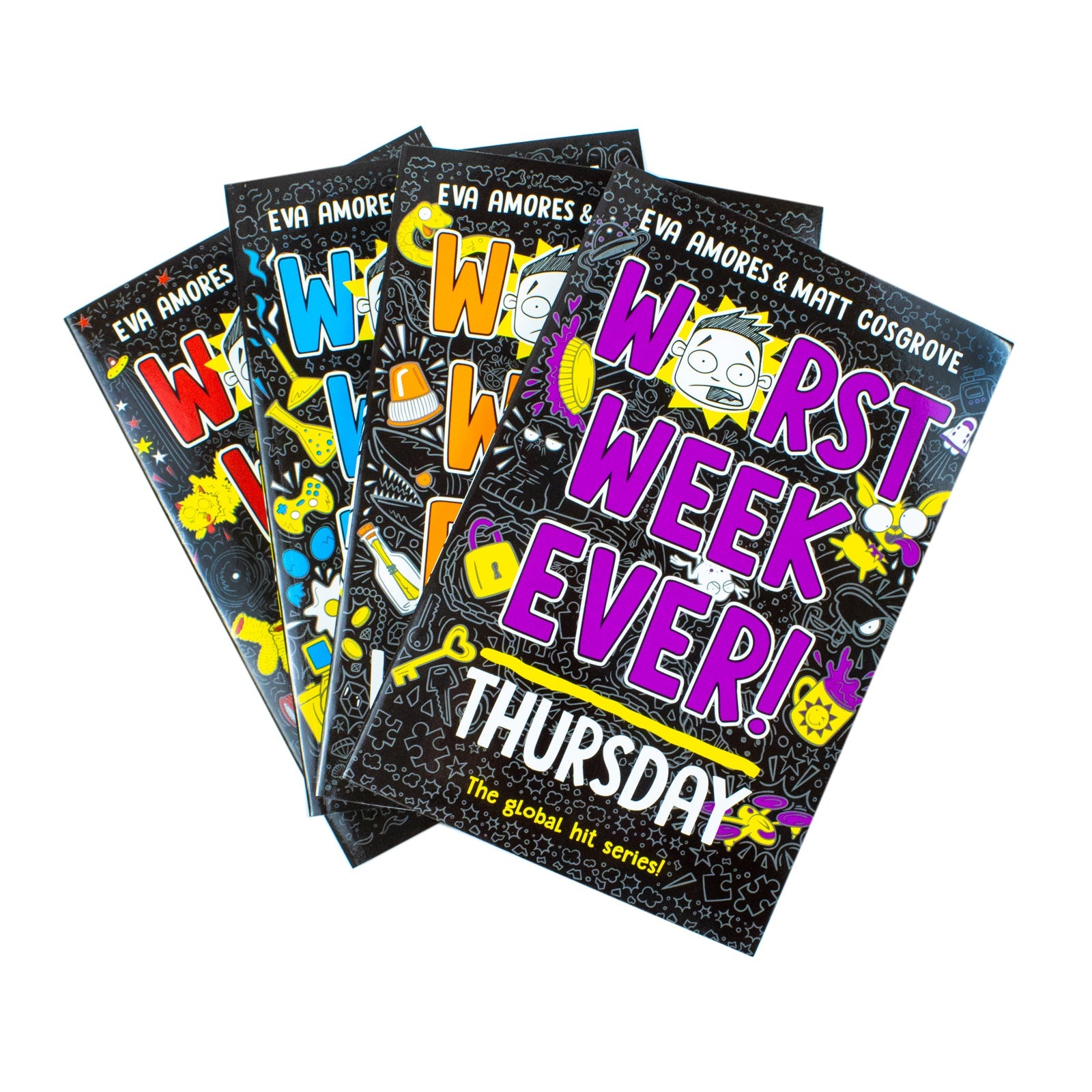 Worst Week Ever! Series 4 Books Collection Set By Eva Amores & Mat Gosgrove (Worst Week Ever! Monday, Worst Week Ever! Tuesday, Worst Week Ever! Wednesday,Worst Week Ever! Thursday)