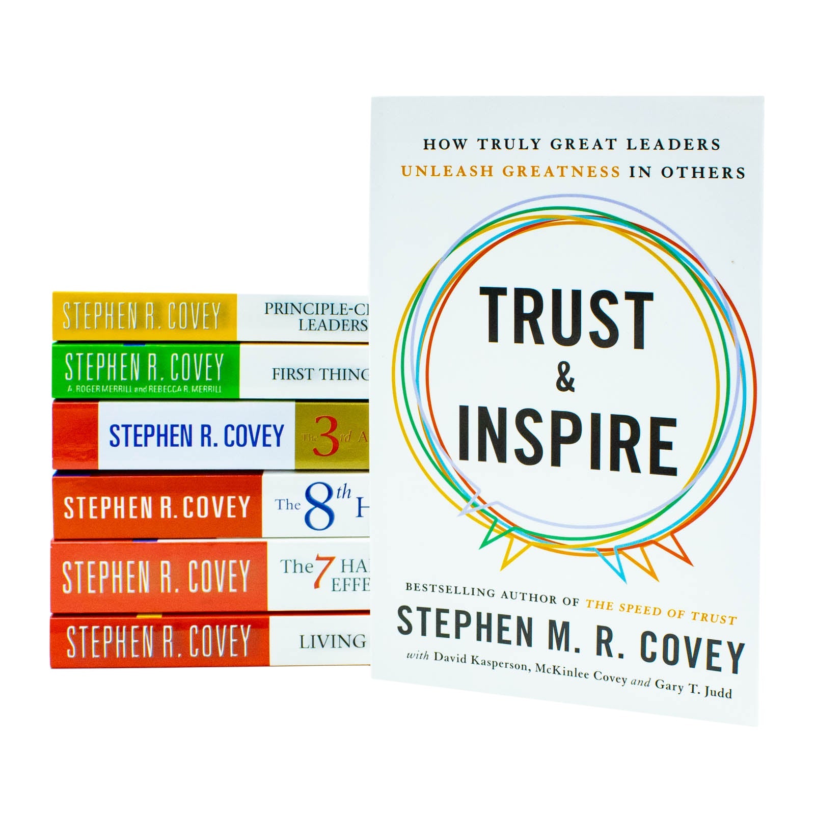 Stephen R. Covey 7 Books Collection Set (The Third Alternative, Trust & Inspire, Living the 7 habbits & Many More!)