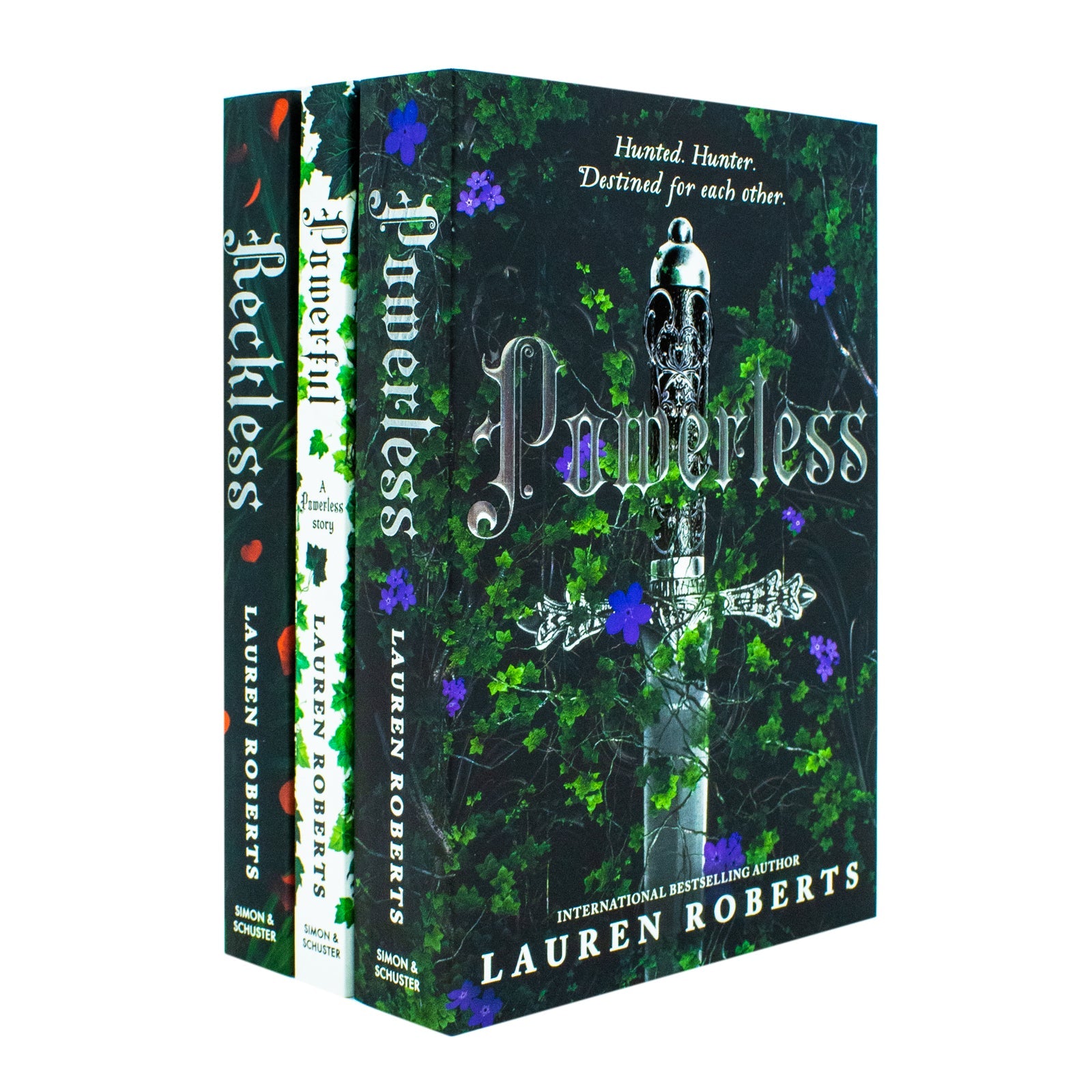 The Powerless Trilogy 3 Book Collection by Lauren Roberts | Powerless, Powerful & Reckless | Best Fantasy Romance Books Set for 12+ years