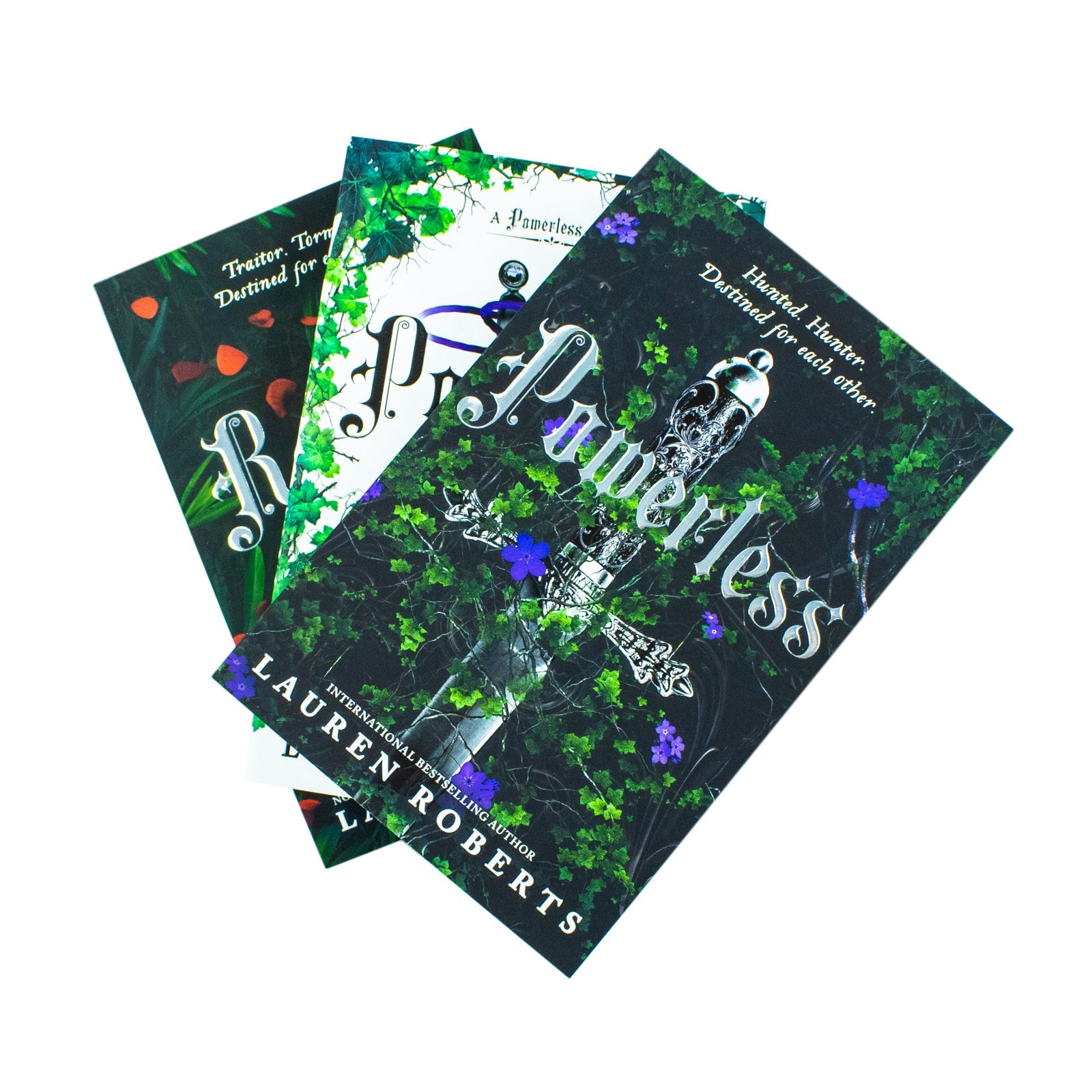 The Powerless Trilogy 3 Book Collection by Lauren Roberts | Powerless, Powerful & Reckless | Best Fantasy Romance Books Set for 12+ years