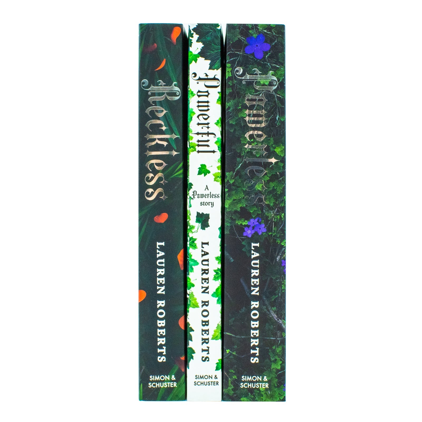 The Powerless Trilogy 3 Book Collection by Lauren Roberts | Powerless, Powerful & Reckless | Best Fantasy Romance Books Set for 12+ years