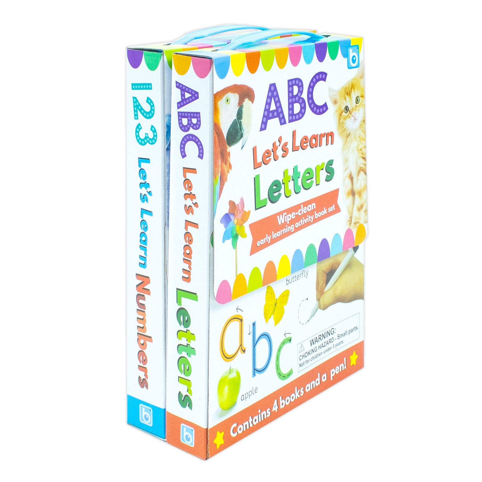 ABC and 123 Let's learn 8 Books Set Collection inc Wipe Clean Pages and Pen