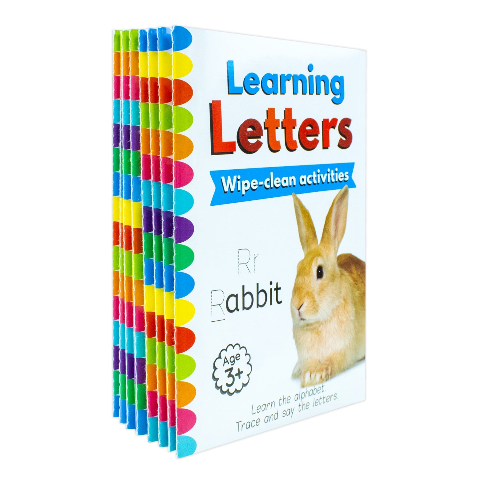 ABC and 123 Let's learn 8 Books Set Collection inc Wipe Clean Pages and Pen
