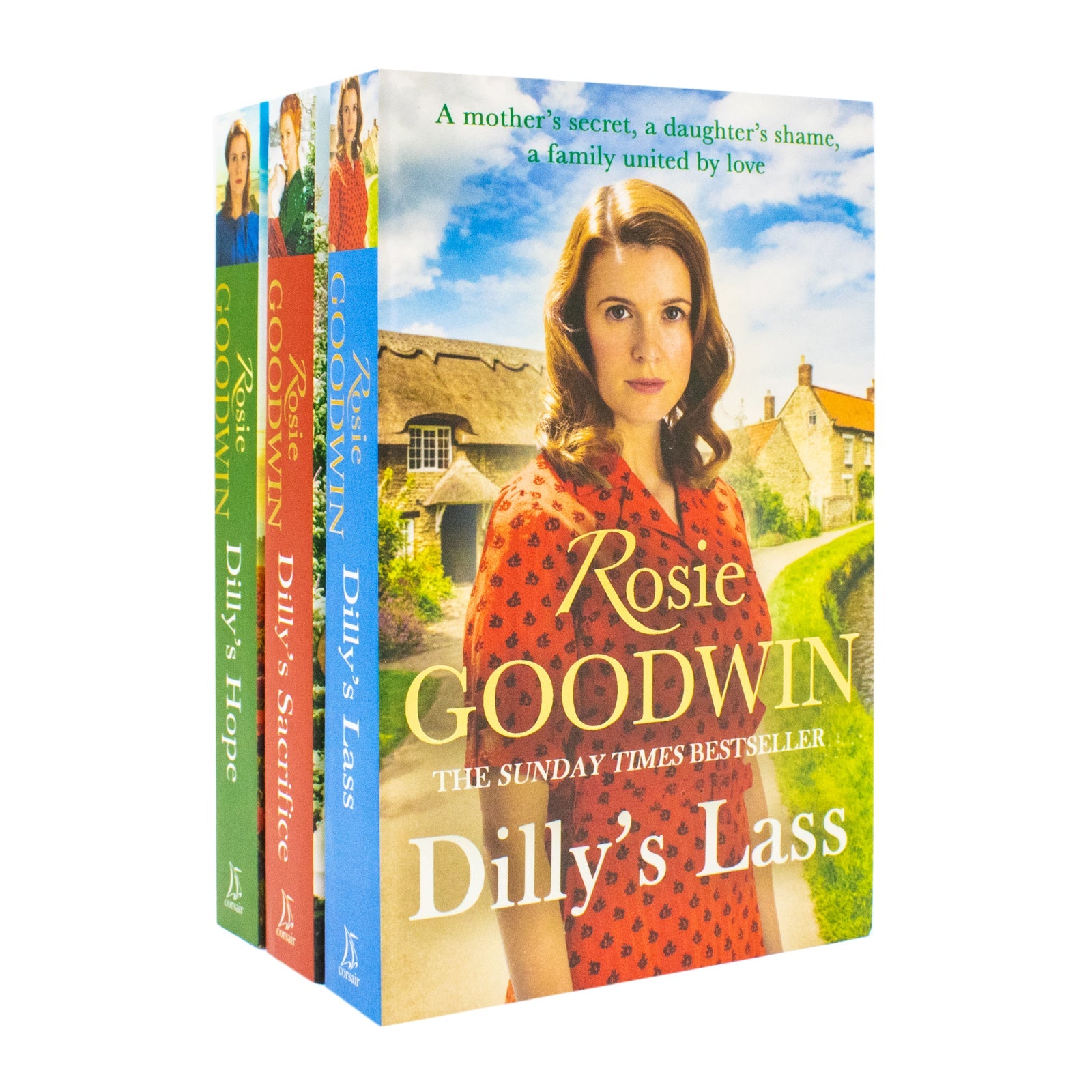 Rosie Goodwin Dilly's Story Series 3 Books Collection Set (Dilly's Sacrifice, Dilly's Lass, Dilly's Hope)