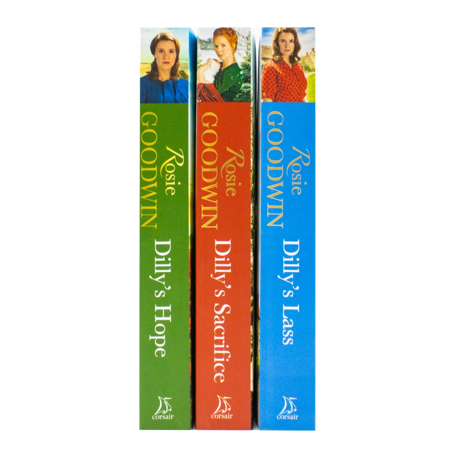 Rosie Goodwin Dilly's Story Series 3 Books Collection Set (Dilly's Sacrifice, Dilly's Lass, Dilly's Hope)