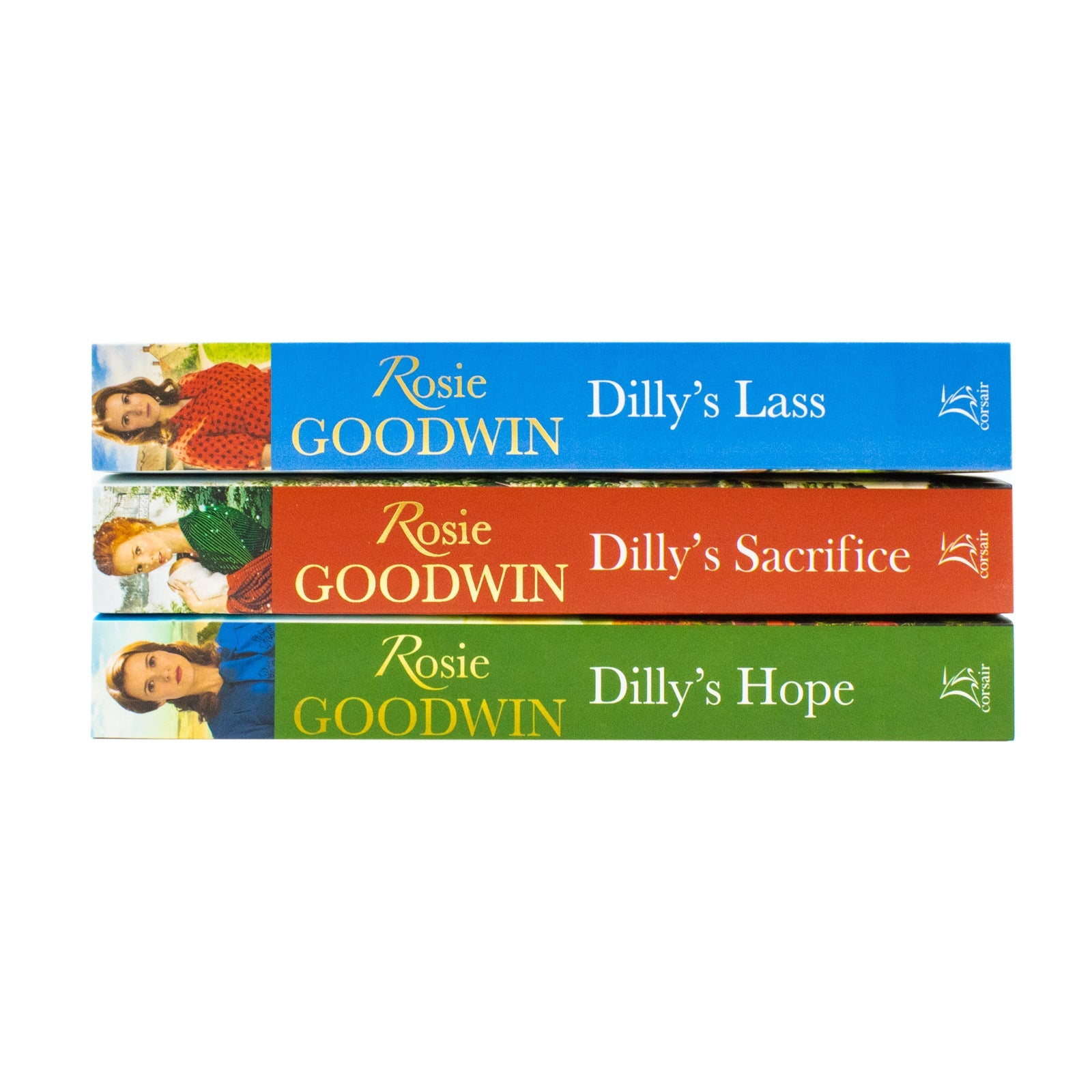 Rosie Goodwin Dilly's Story Series 3 Books Collection Set (Dilly's Sacrifice, Dilly's Lass, Dilly's Hope)