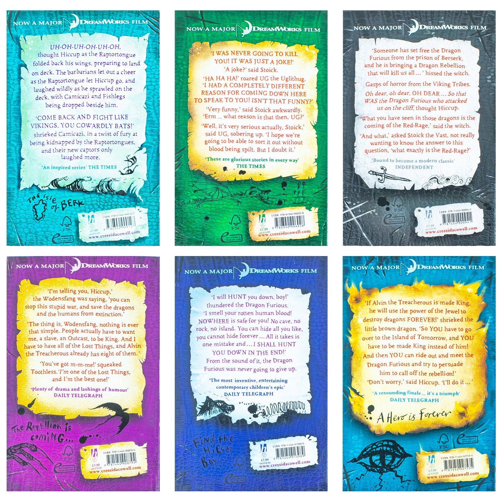 How to Train Your Dragon Books 7β12 by Cressida Cowell | Children's Fantasy Adventure Series with Dragons, Humor & Illustrated Stories for Ages 9β14