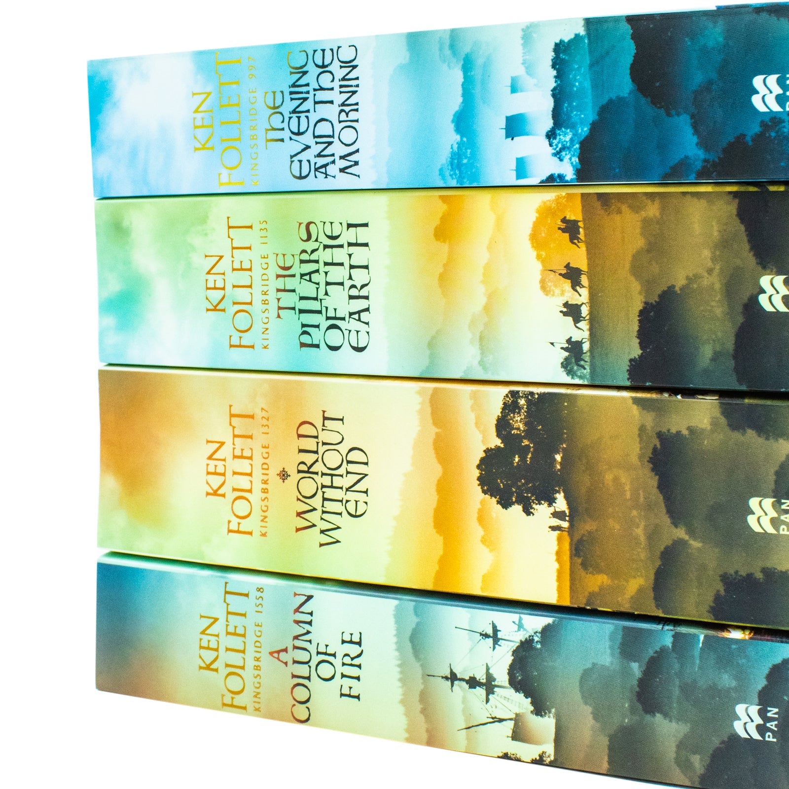 The Kingsbridge Novels 4 Book Collection by Ken Follett | Epic Historical Fiction Series, Bestselling Literary Tales & Engaging Stories for12+ years