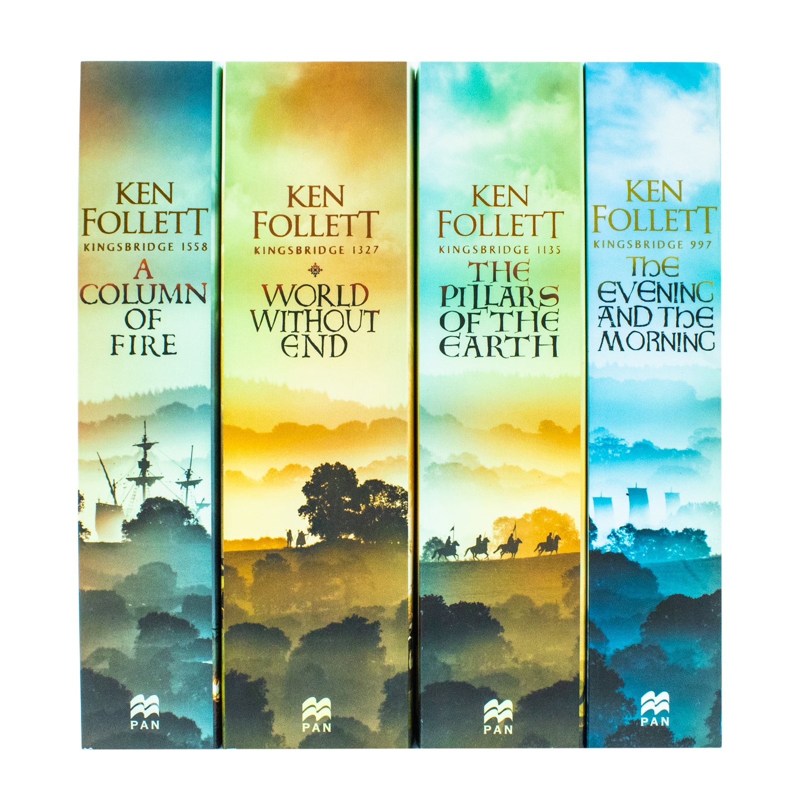 The Kingsbridge Novels 4 Book Collection by Ken Follett | Epic Historical Fiction Series, Bestselling Literary Tales & Engaging Stories for12+ years