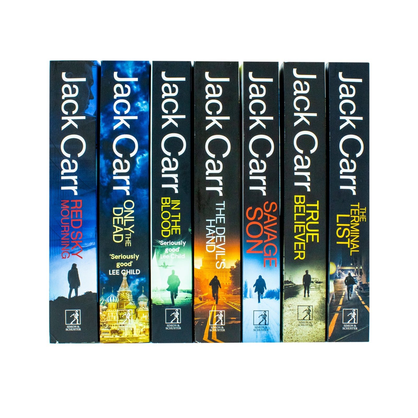 James Reece Series 7 Books Collection Set By Jack Carr (The Terminal List, True Believer, Savage Son, The Devil's Hand, In the Blood, Only the Dead & Red Sky Mourning)