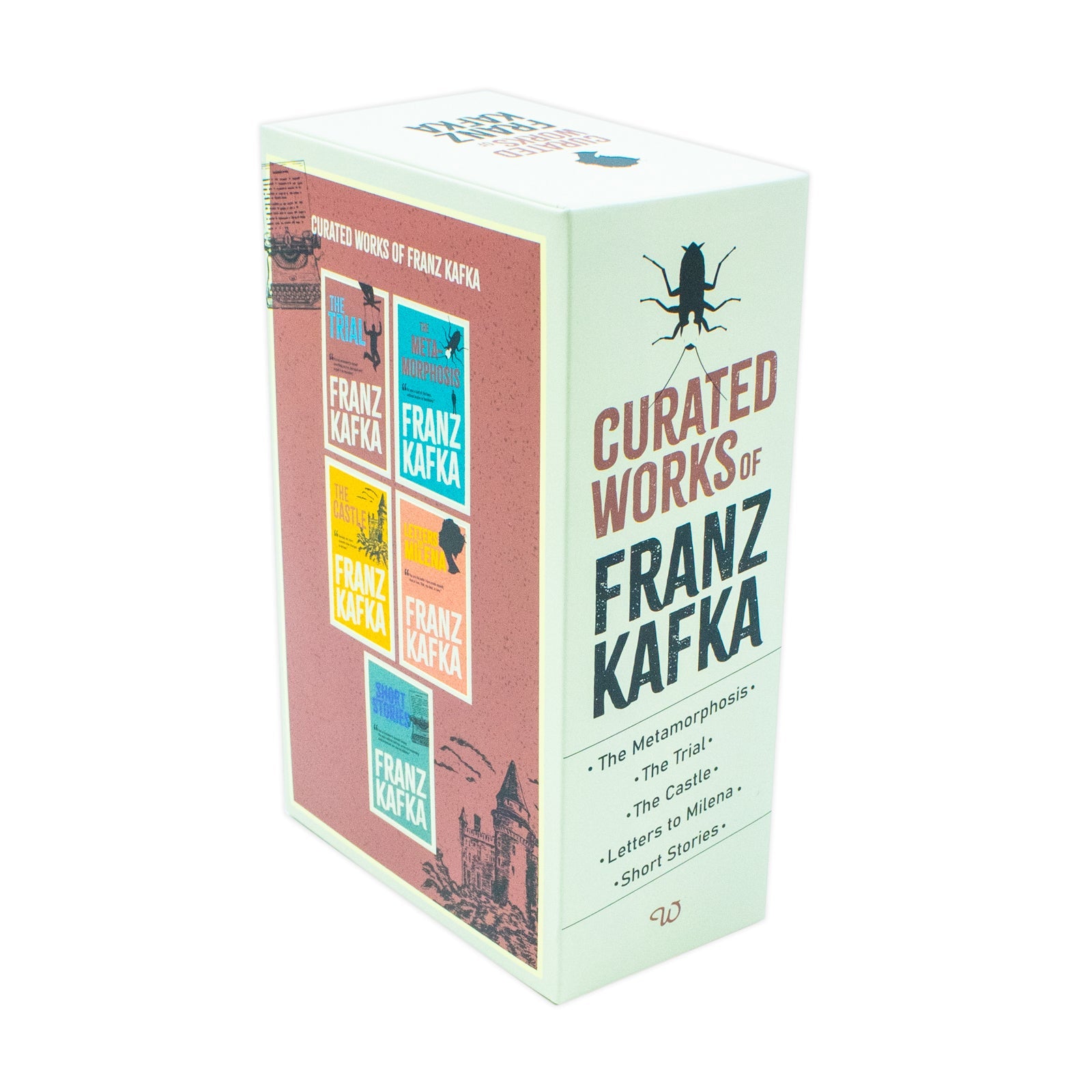 Curated Works of Franz Kafka 5 Books Set - Classic Literary Fiction Short Story Novels Paperback Collection, Age 12+