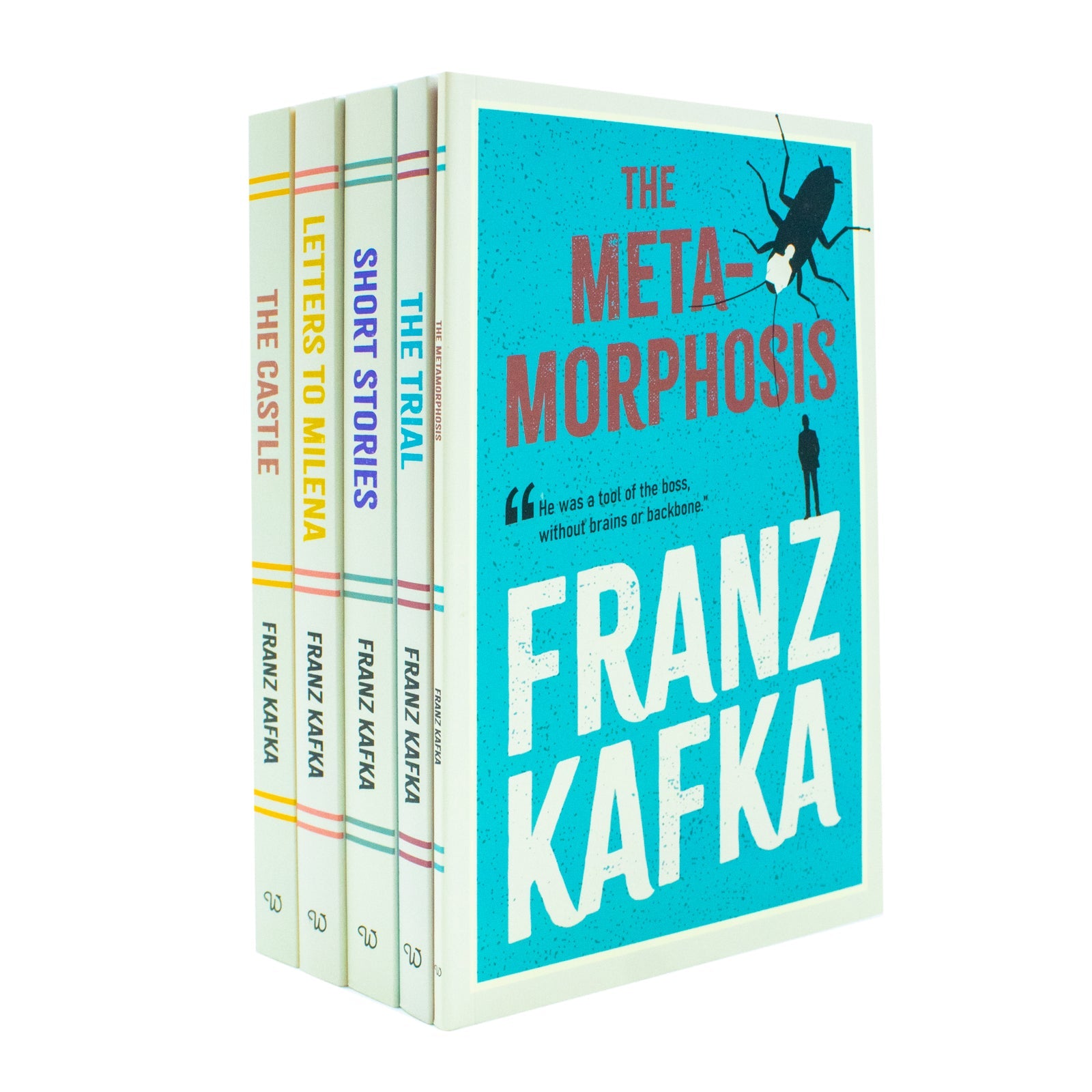 Curated Works of Franz Kafka 5 Books Set - Classic Literary Fiction Short Story Novels Paperback Collection, Age 12+