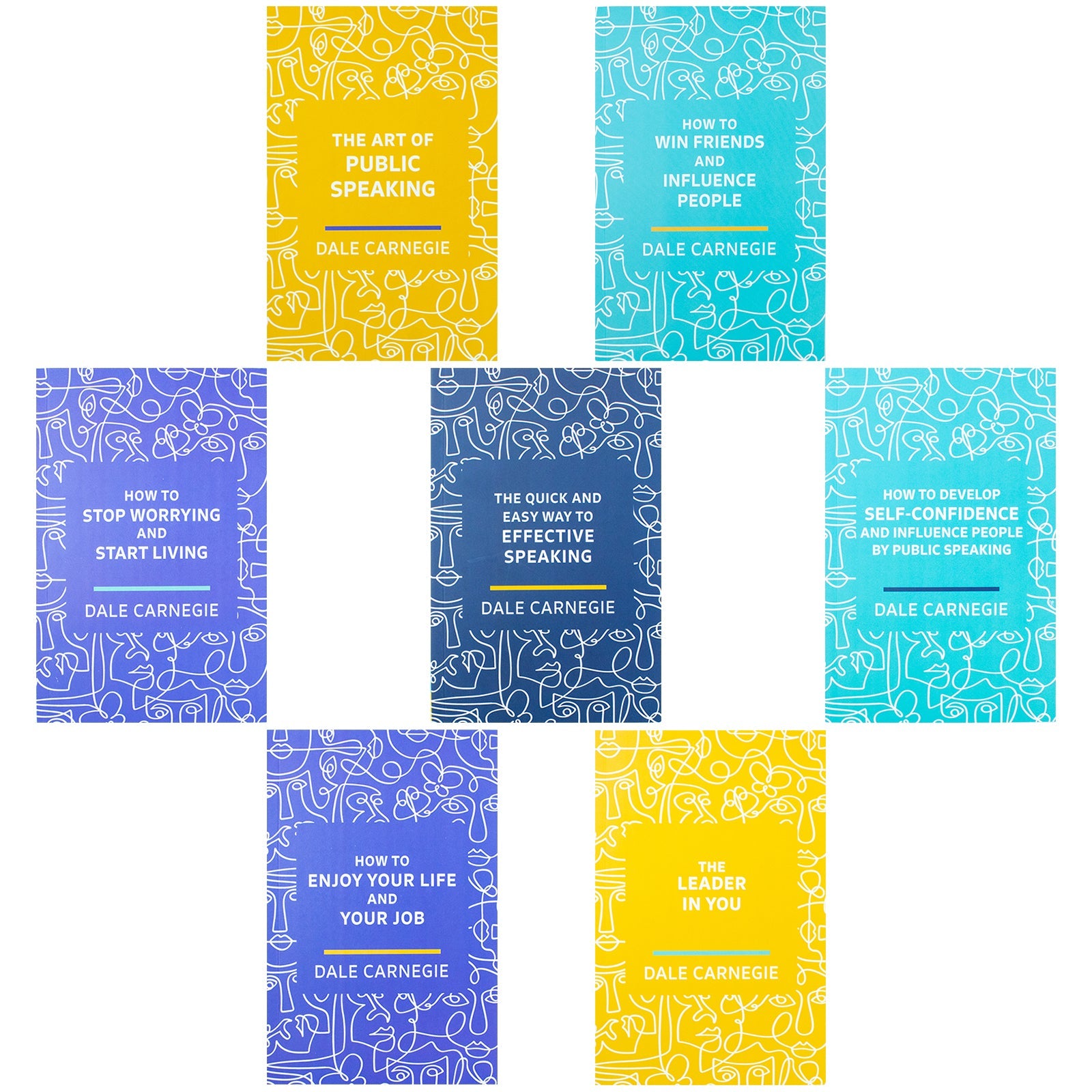 Dale Carnegie 7 Books Set in Paperback for Personal Development - Transform Your Life with Proven Self-Help Classics Today