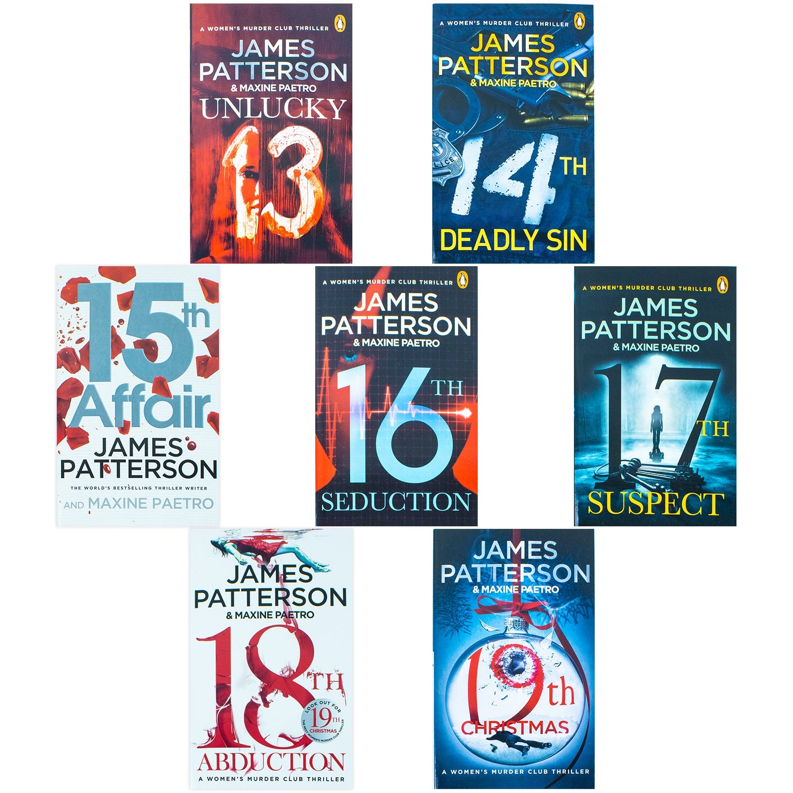 Women's Murder Club 7 Books Collection Set by James Patterson (Books 13-19) β detectives Crime Thriller Book Series, Mystery & Suspense Fiction Pack