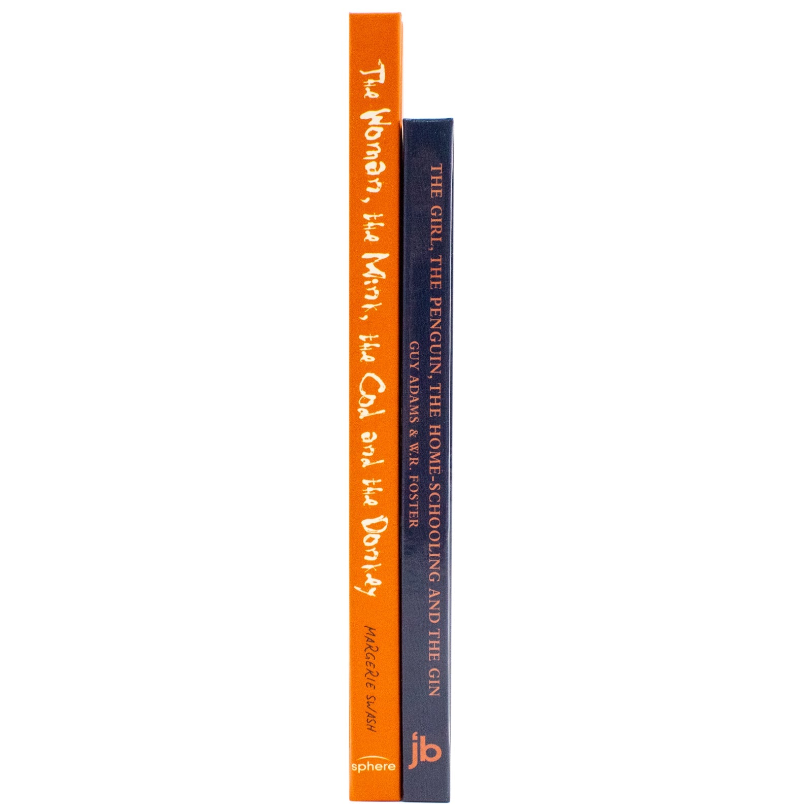 The Girl the Penguin the Home-Schooling and the Gin By Guy Adams and The Woman the Mink the Cod and the Donkey By Margerie Swash 2 Books Collection Set